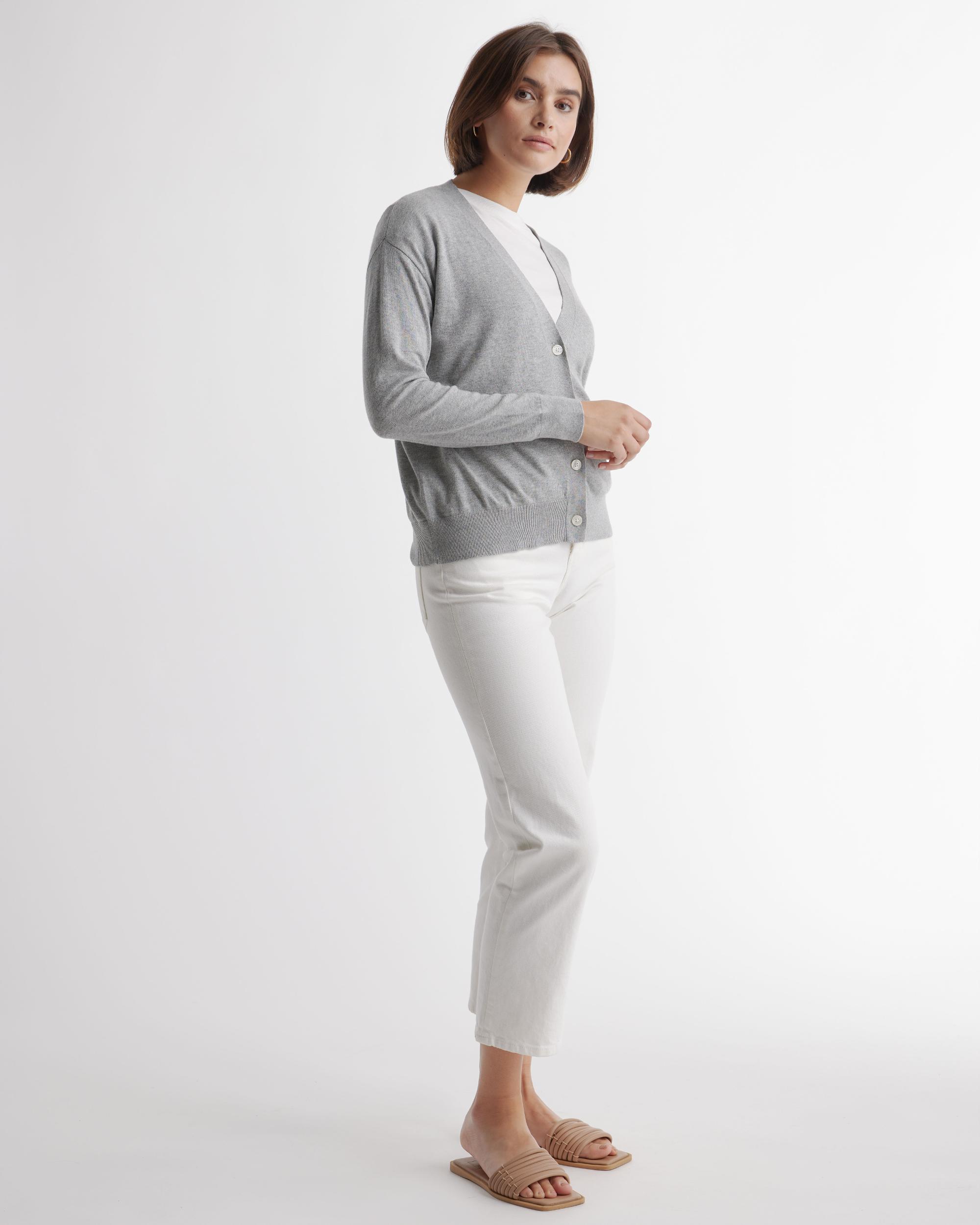Quince | Women's Lightweight Cotton Cashmere Cardigan Sweater Size XS, Organic Cotton Product Image