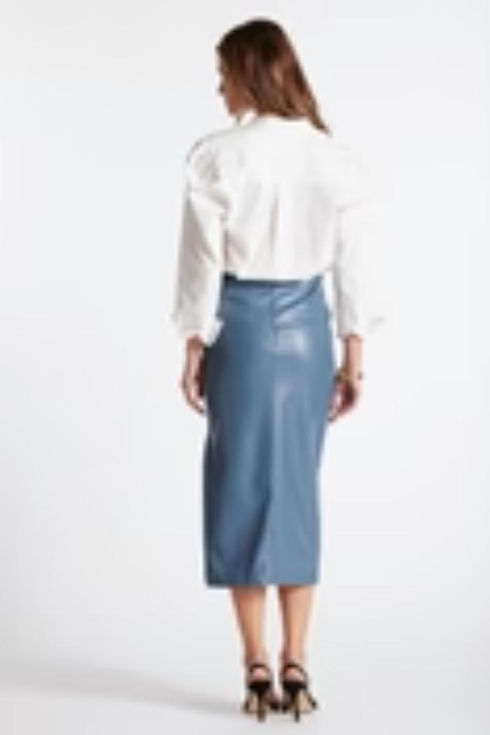 Colette Side Ruched Midi Skirt Product Image