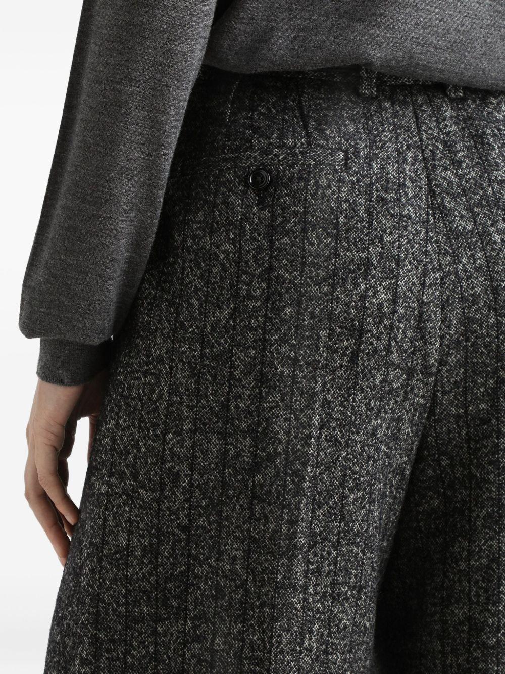 pleated tweed trousers Product Image
