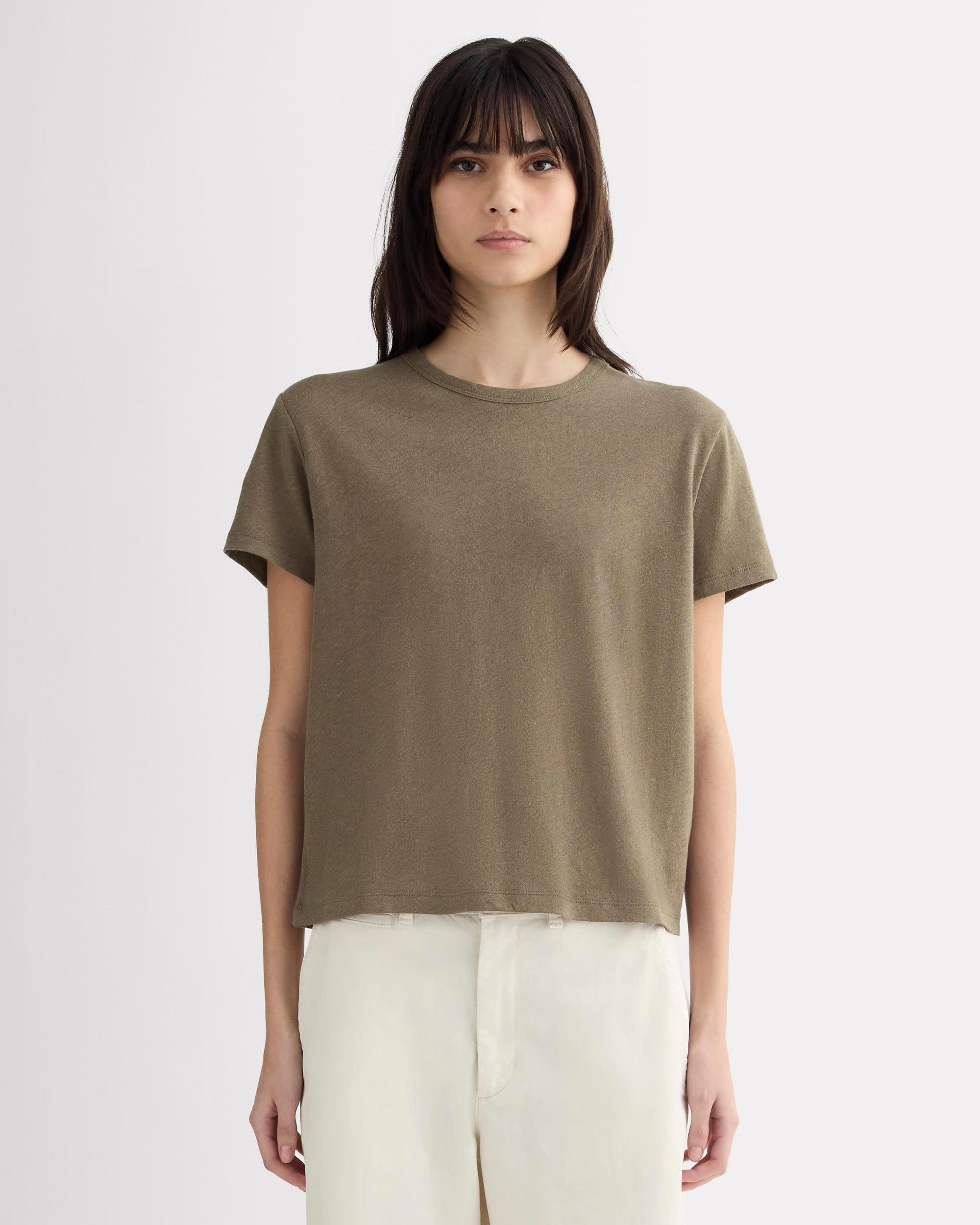 Womens Box-Cut T-Shirt in Cotton Linen by Everlane Product Image