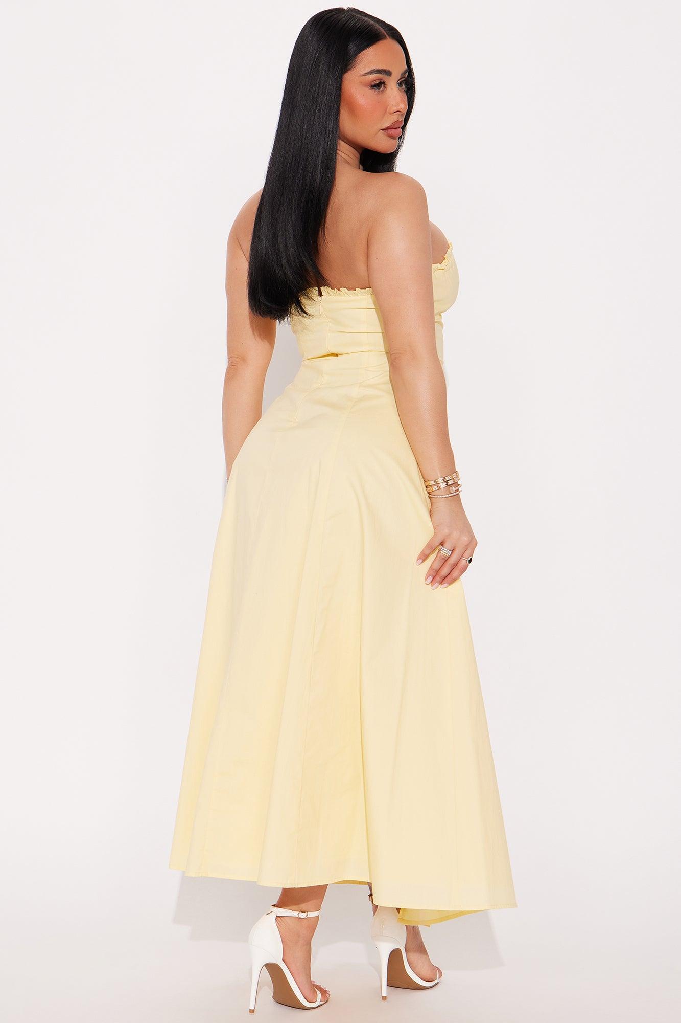 Lorena Maxi Dress - Yellow Product Image