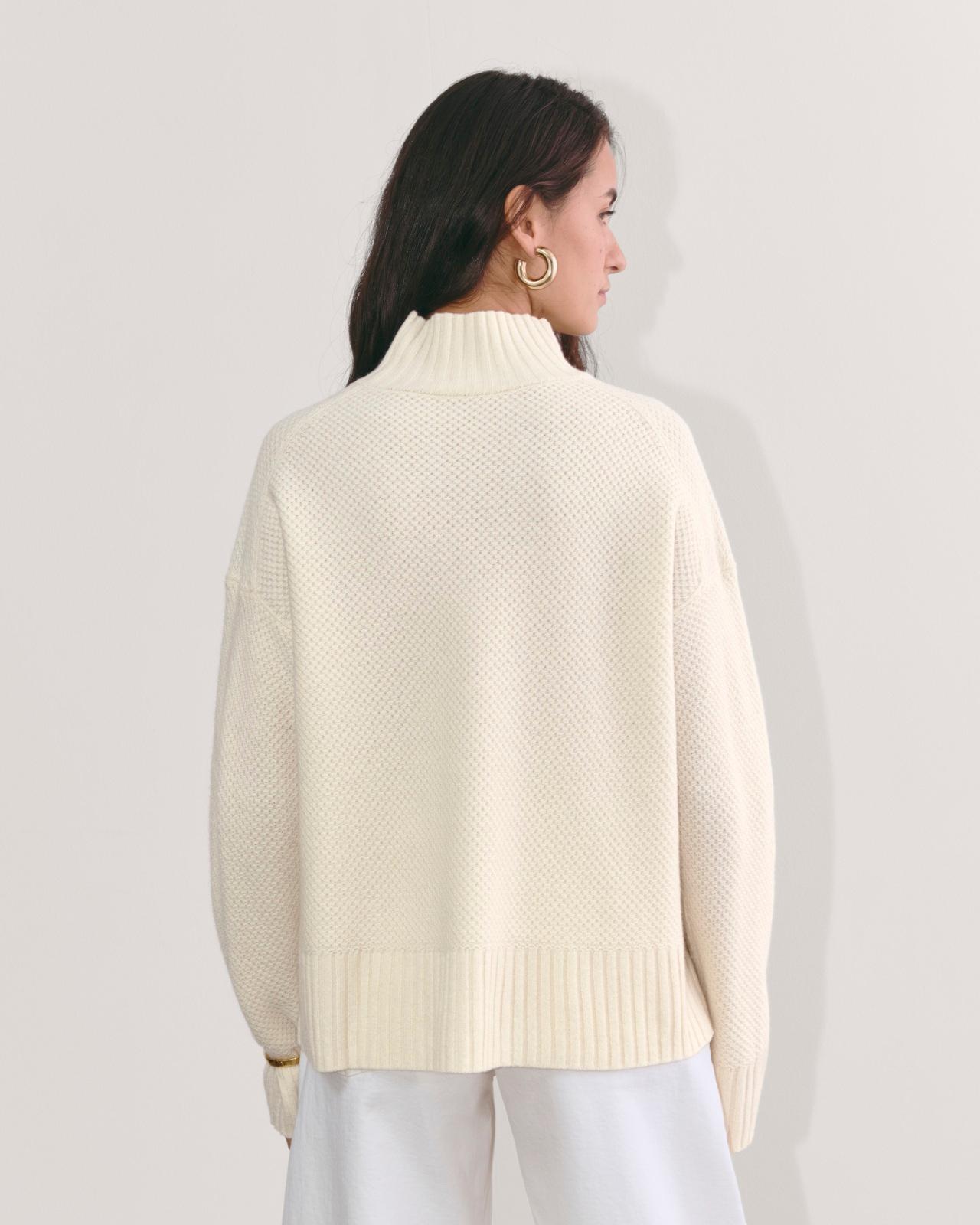 Womens Honeycomb Funnel Neck in Wool Cashmere Sweater by Everlane Product Image