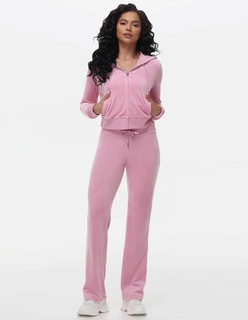 JUICY COUTURE OG Big Bling Womens Hoodie - BUBBLEGUM Product Image