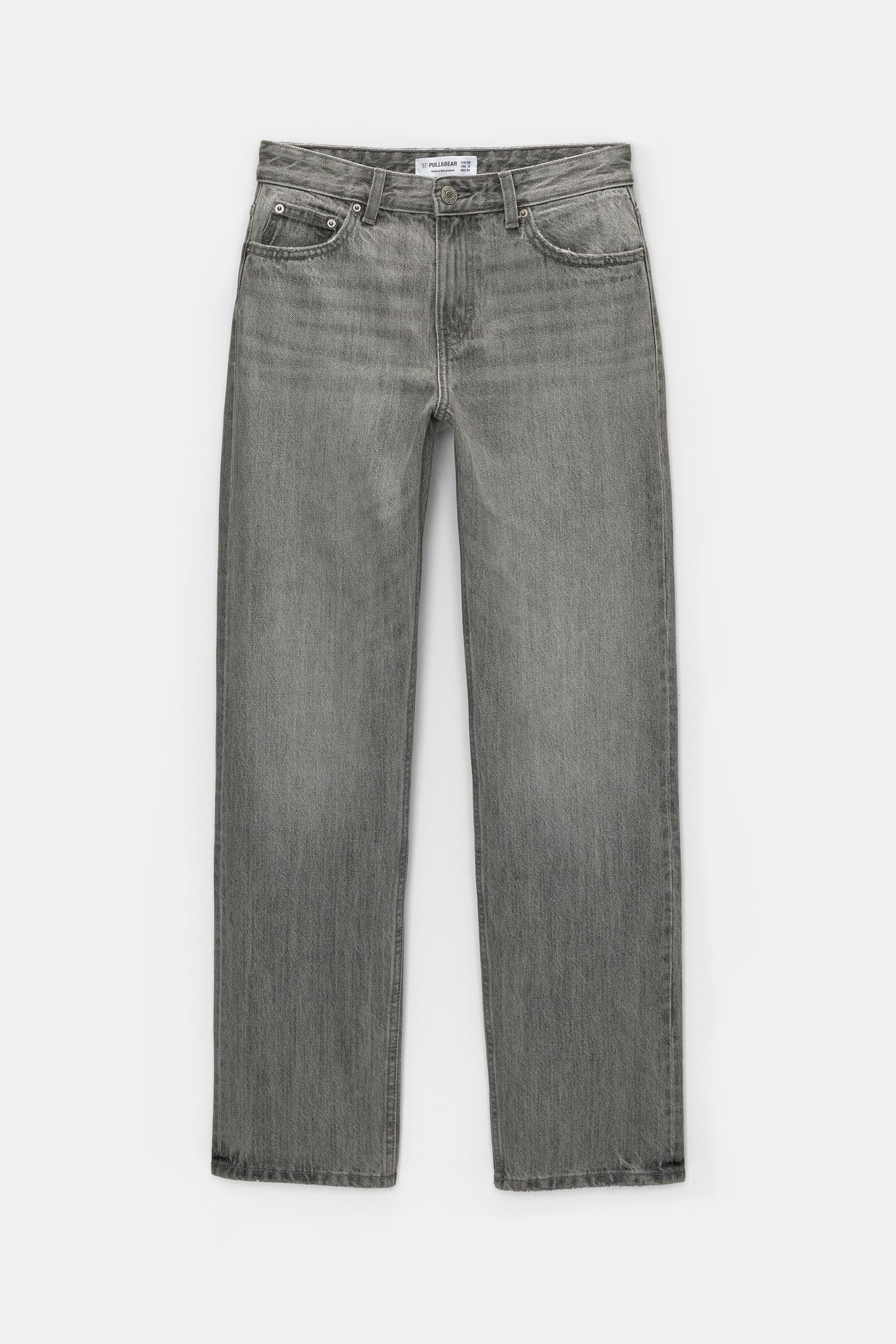 Mid-rise straight-leg jeans Product Image