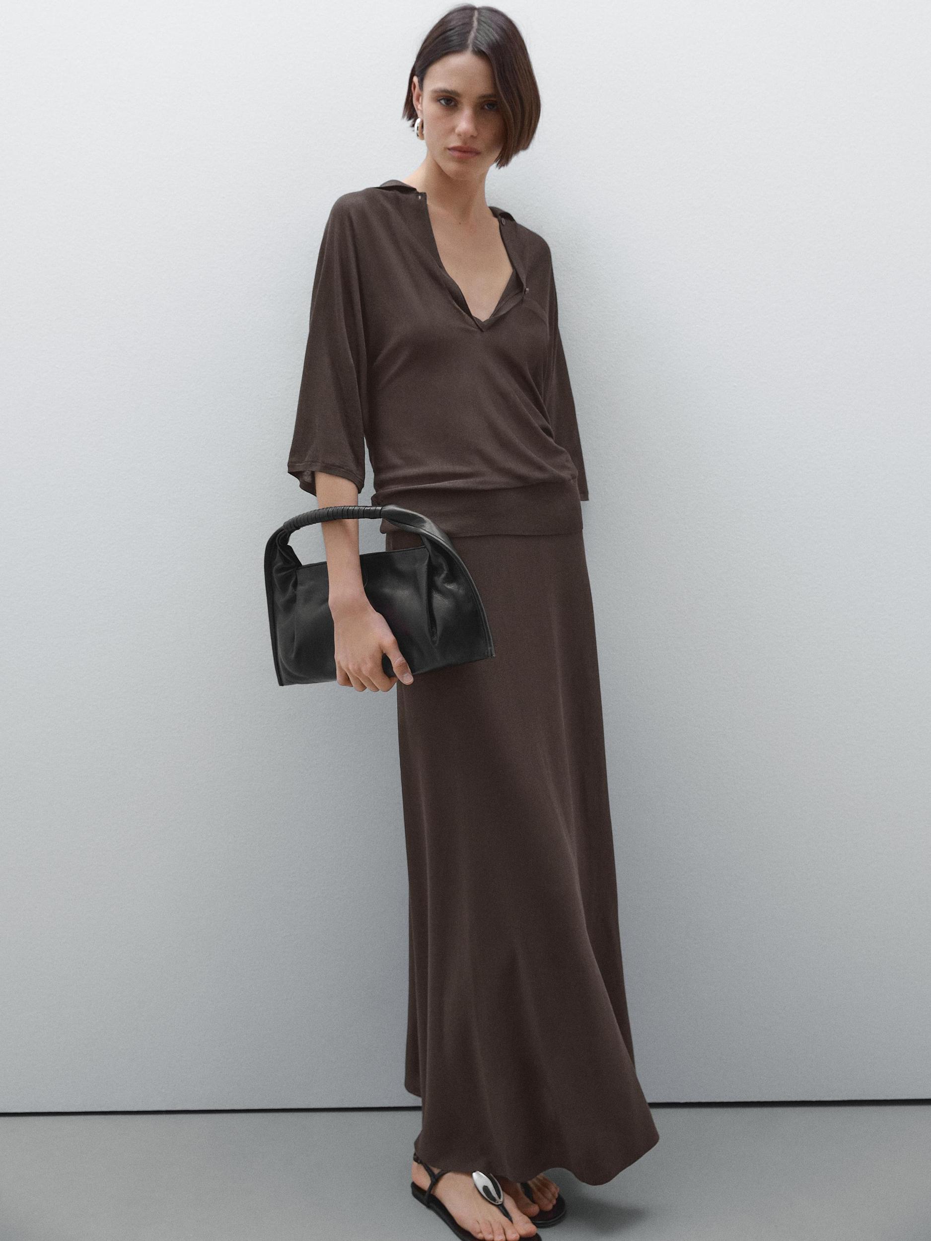 Long flared skirt Product Image