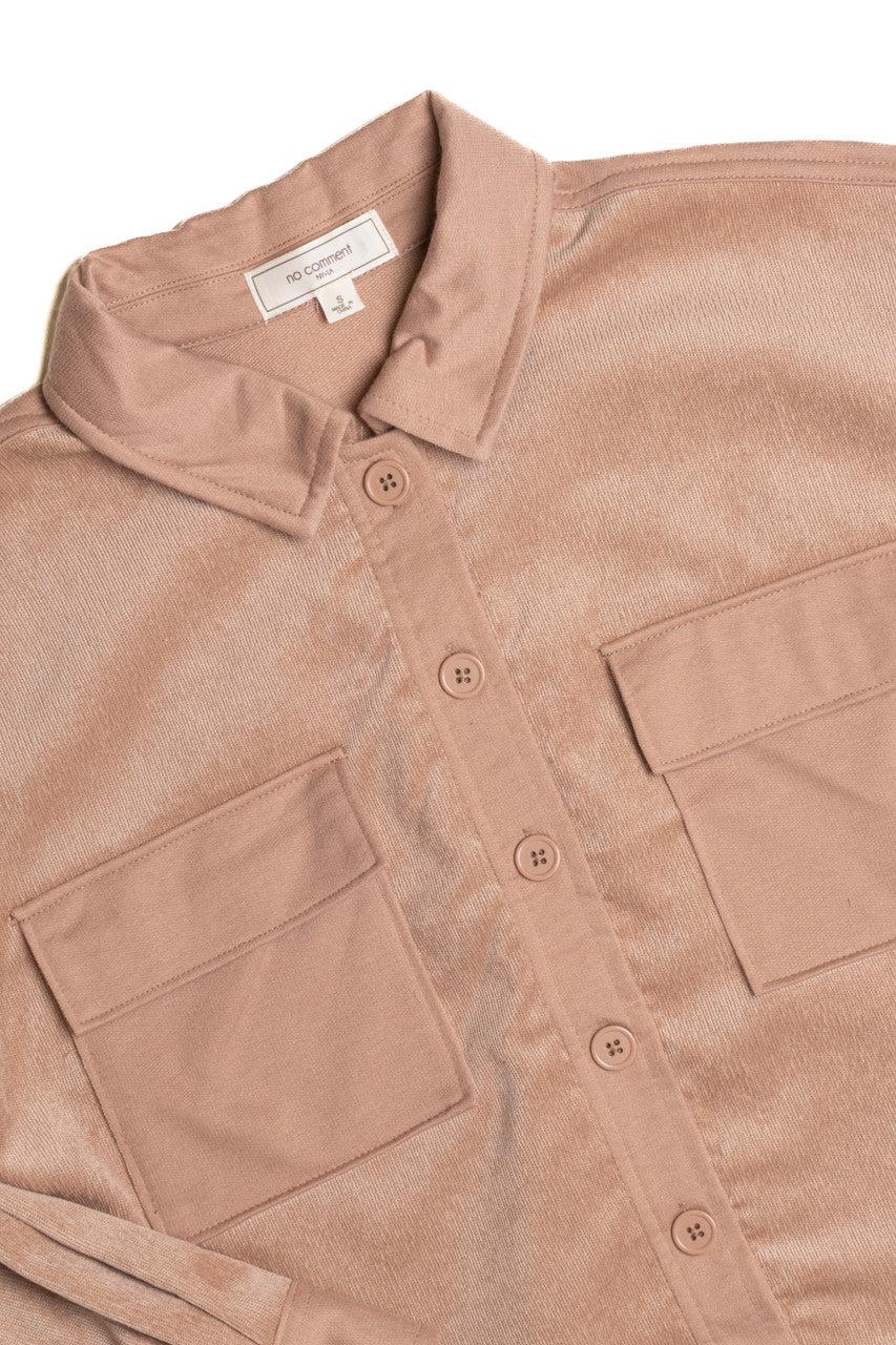 Crop Corduroy Shirt Product Image