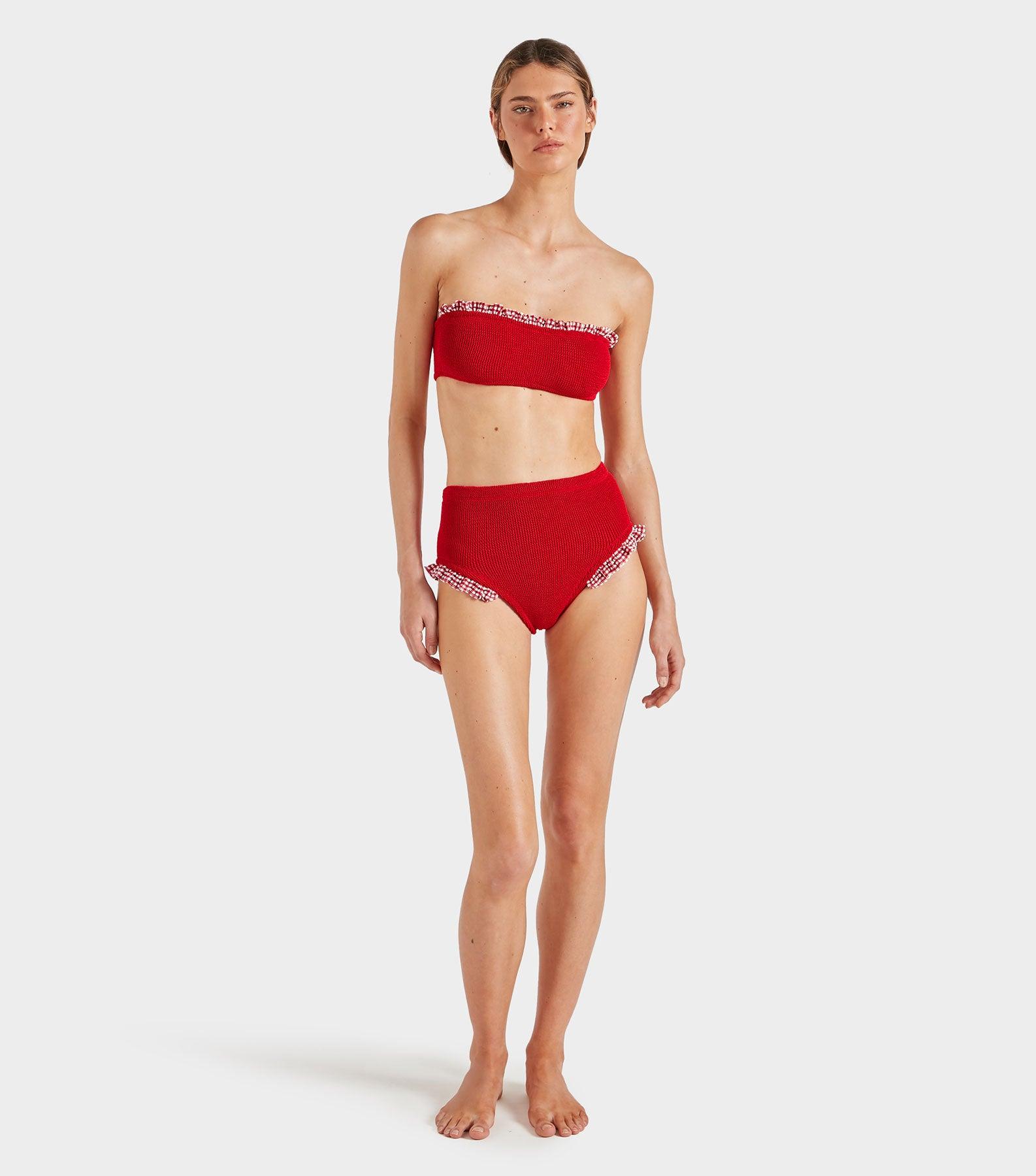 Peggy Bikini - Red Gingham Product Image