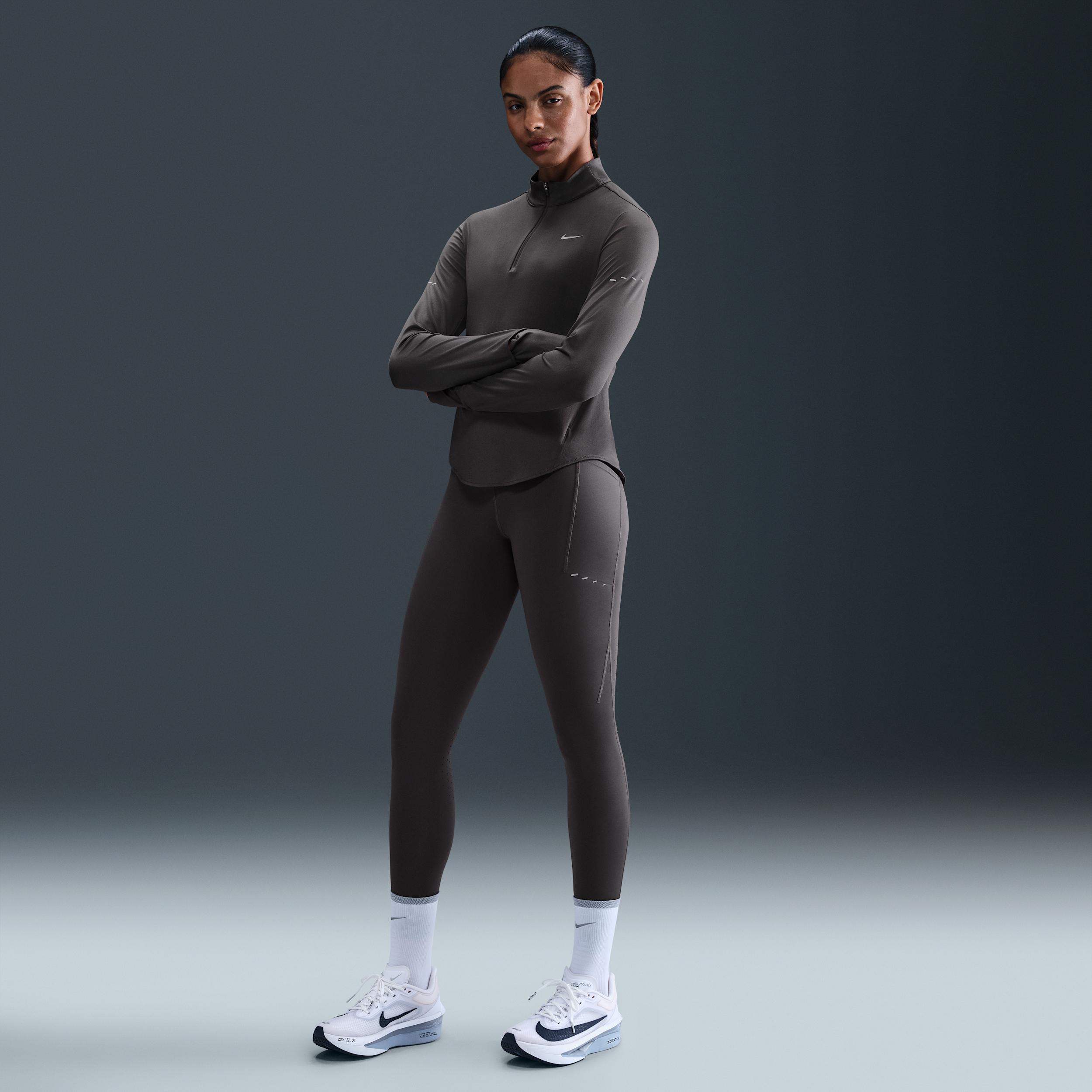 Nike Womens Swift High-Waisted 7/8 Running Leggings with Pockets | HJ2252-036 Product Image