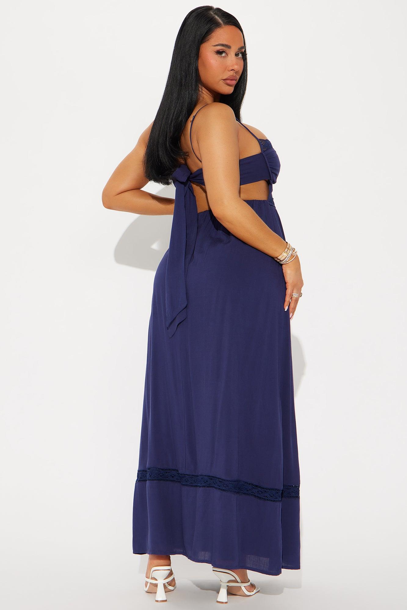 Kaylia Maxi Dress - Navy Product Image