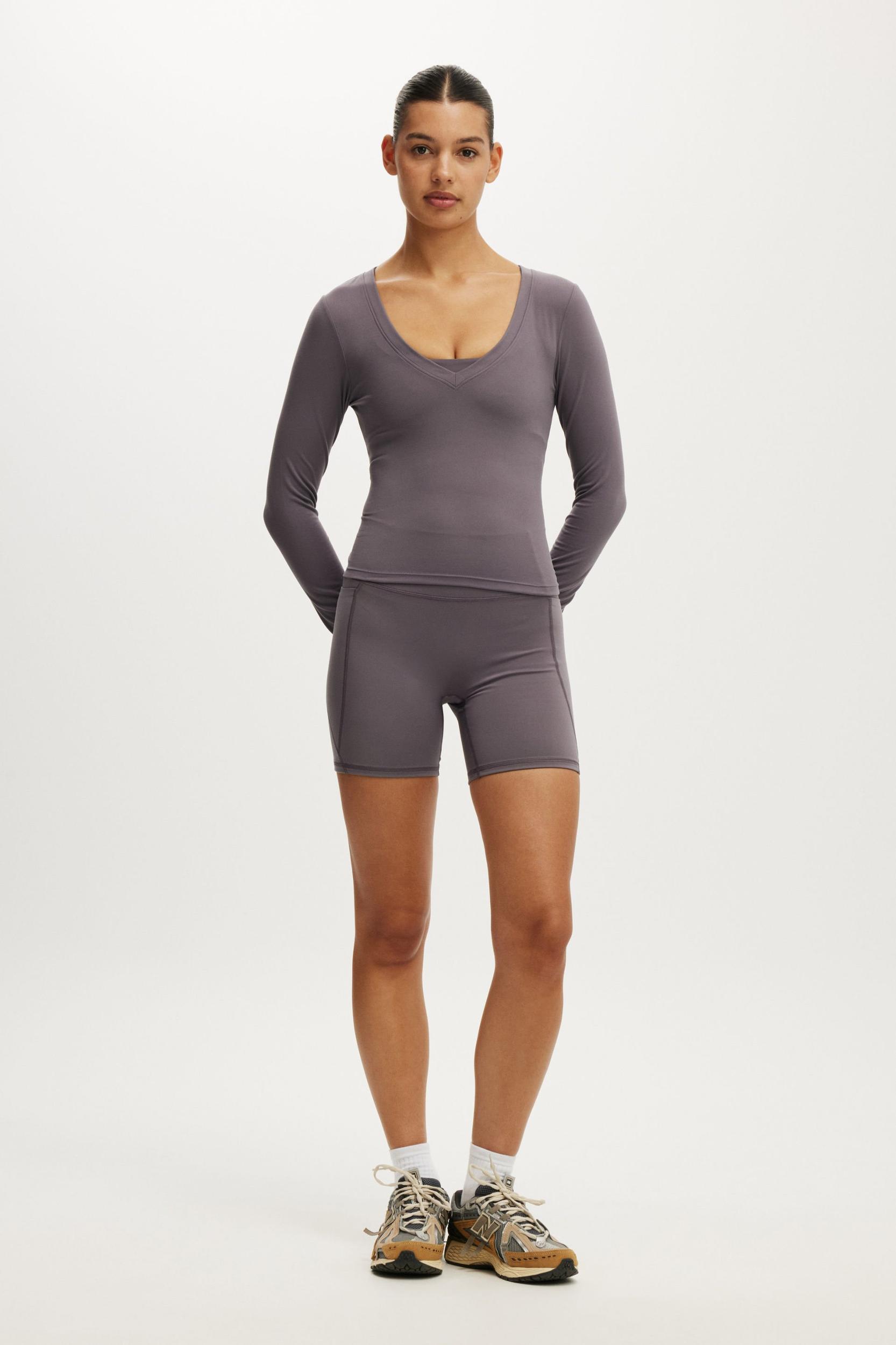 Ultra Soft Plunge Front Long Sleeve Product Image