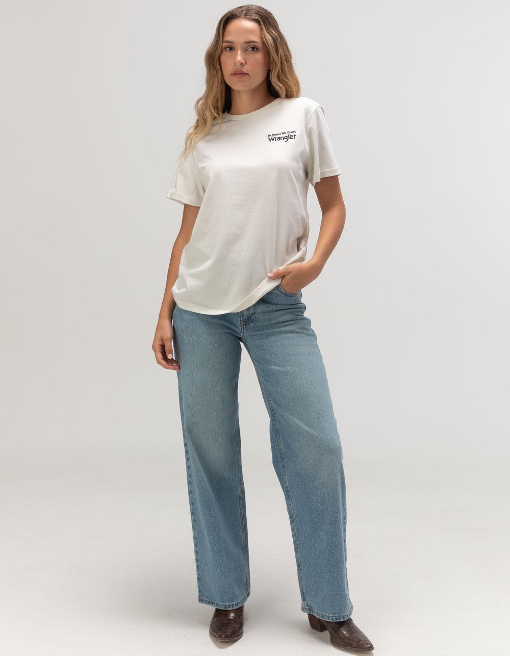 WRANGLER Sign Of The Times Womens Tee - ANTIQUE WHITE Product Image