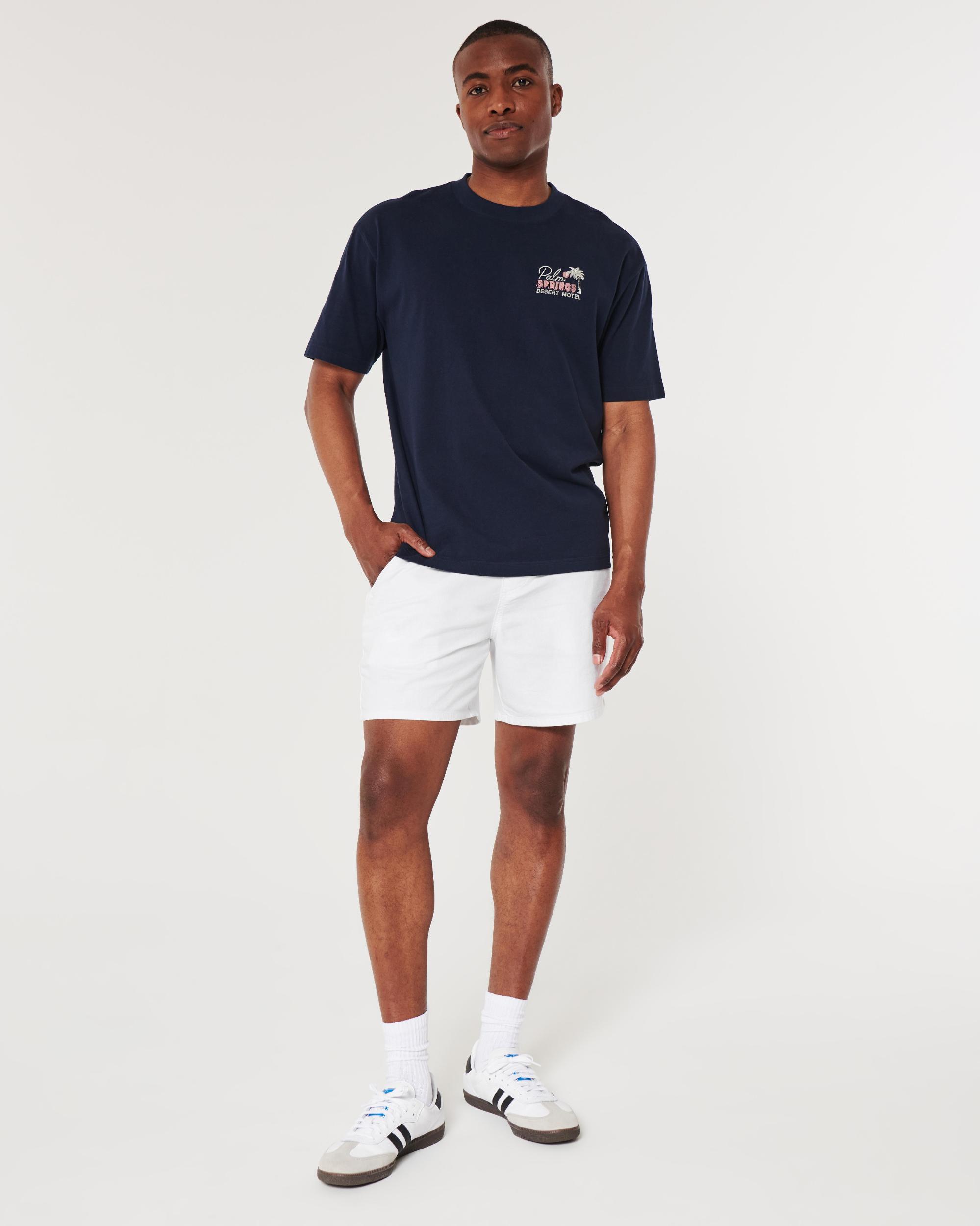 Linen-Blend Pull-On Shorts 7" Product Image
