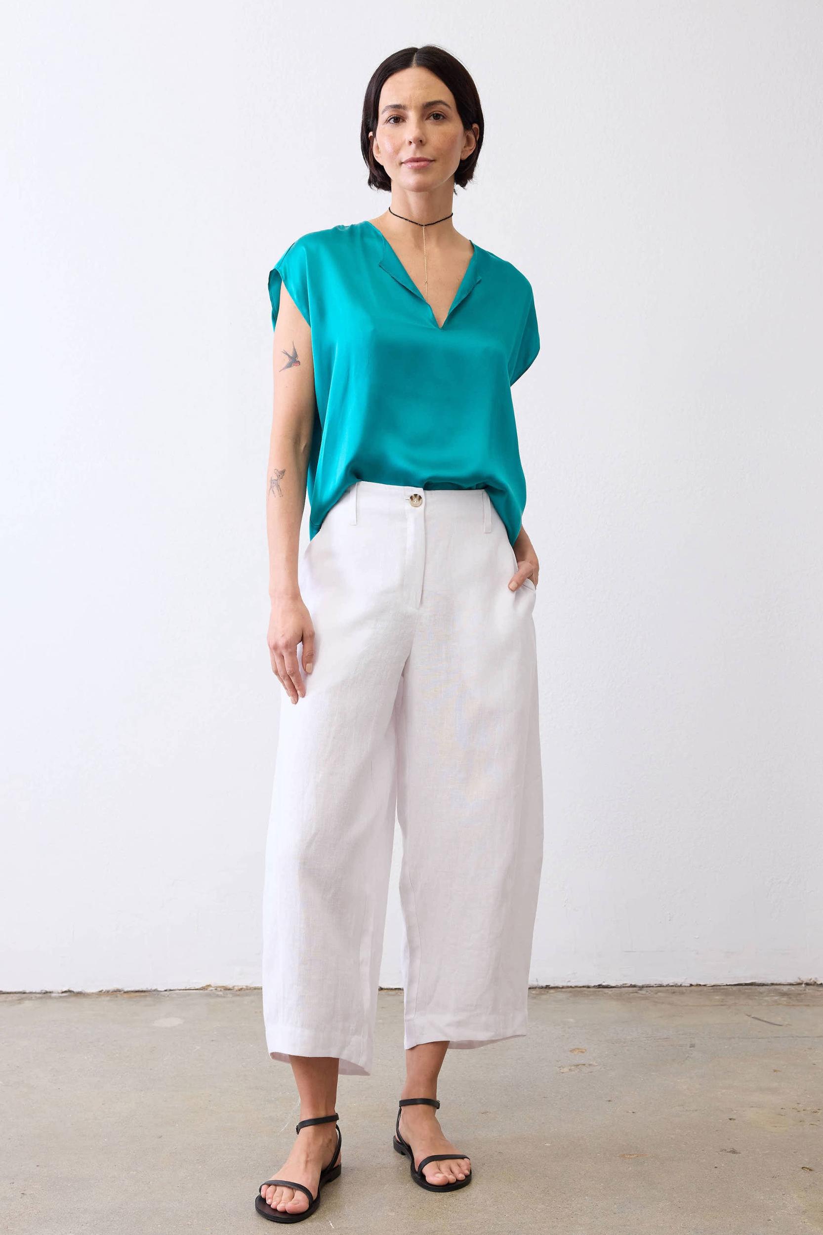 The All Day Washable Silk Top Product Image