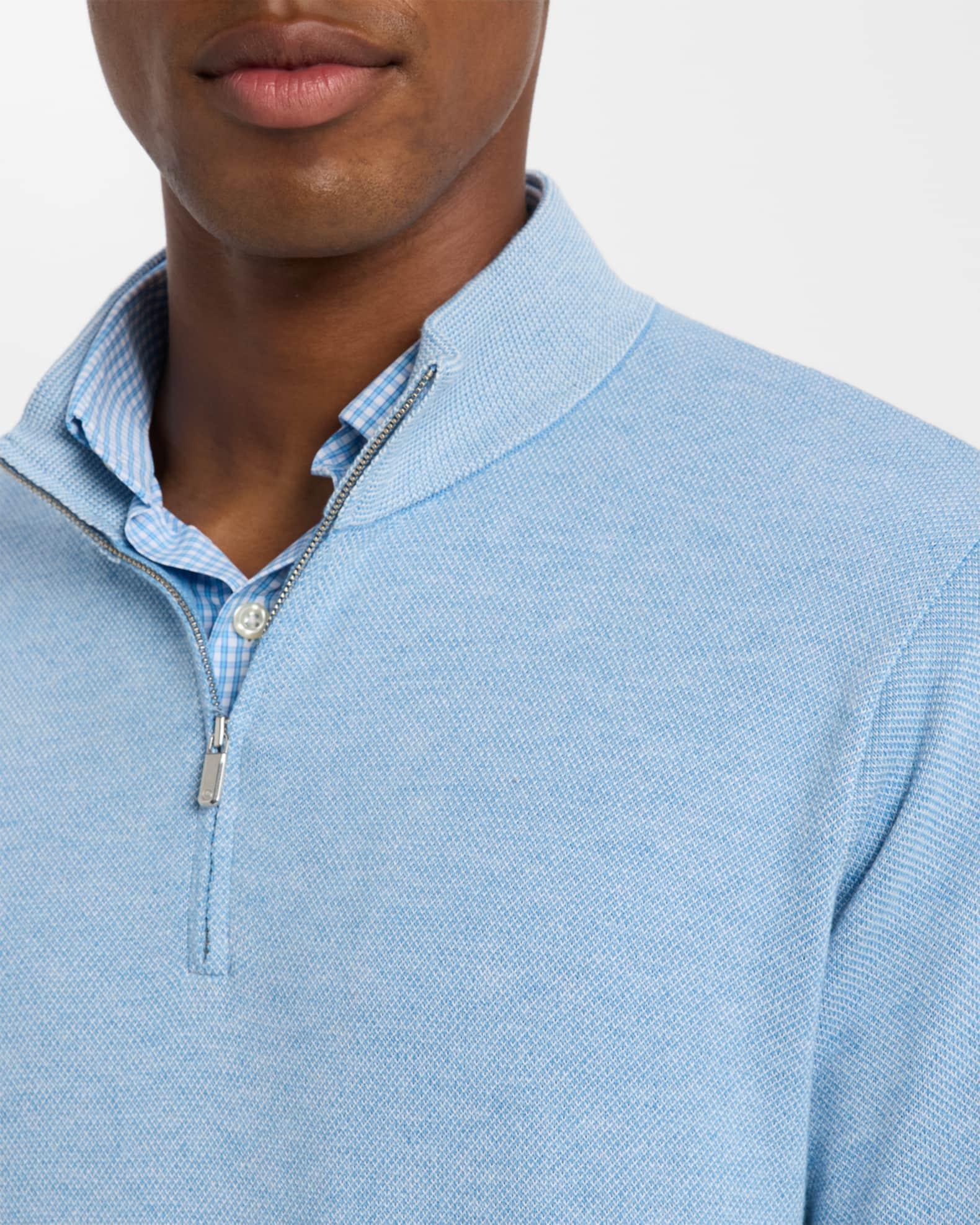 Men's Birdseye Knit Quarter-Zip Sweater Product Image