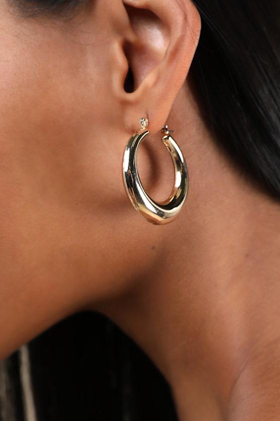 Liese Gold Hoop Earrings Product Image