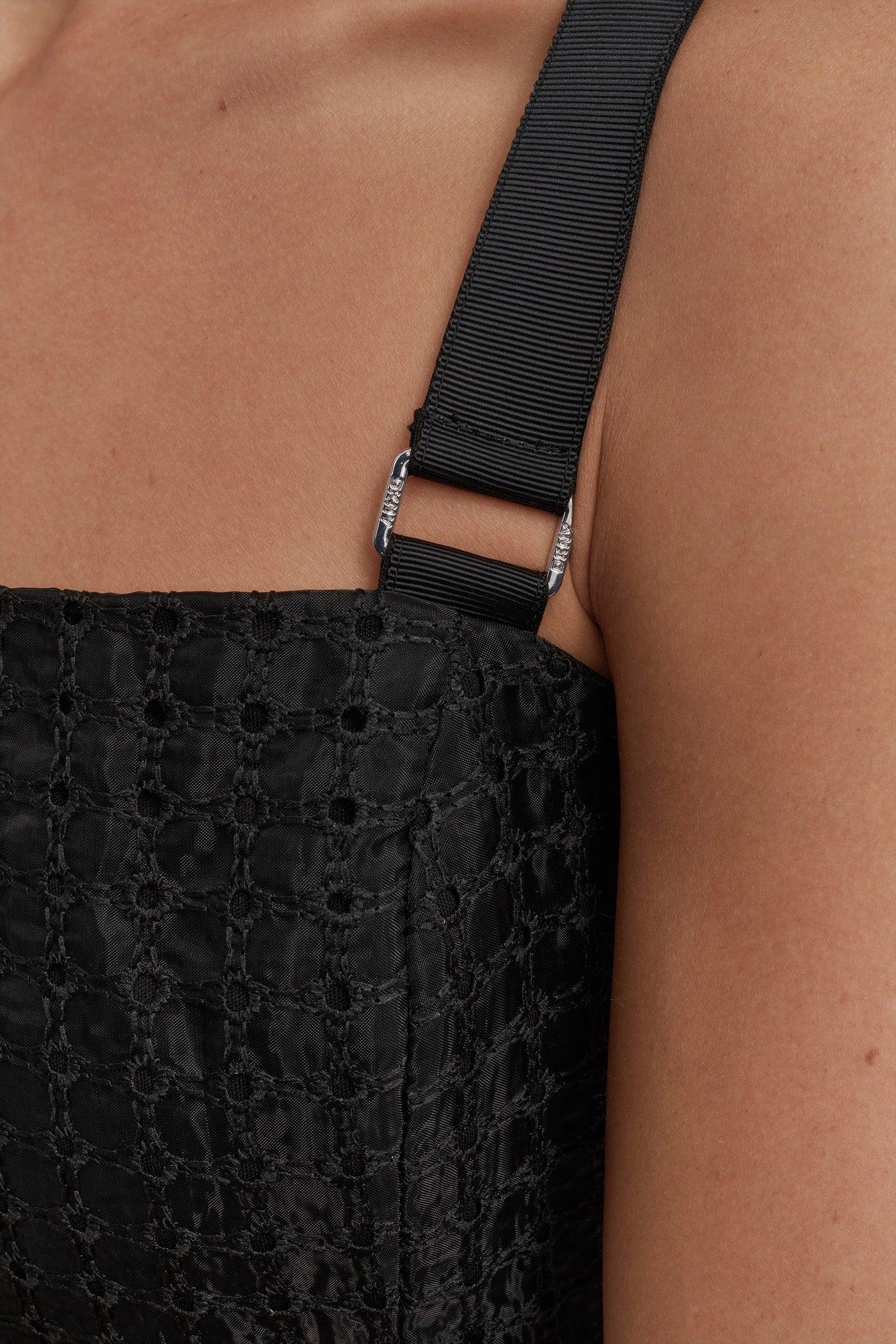 MIXED MEDIA ORGANZA EYELET DRESS Product Image