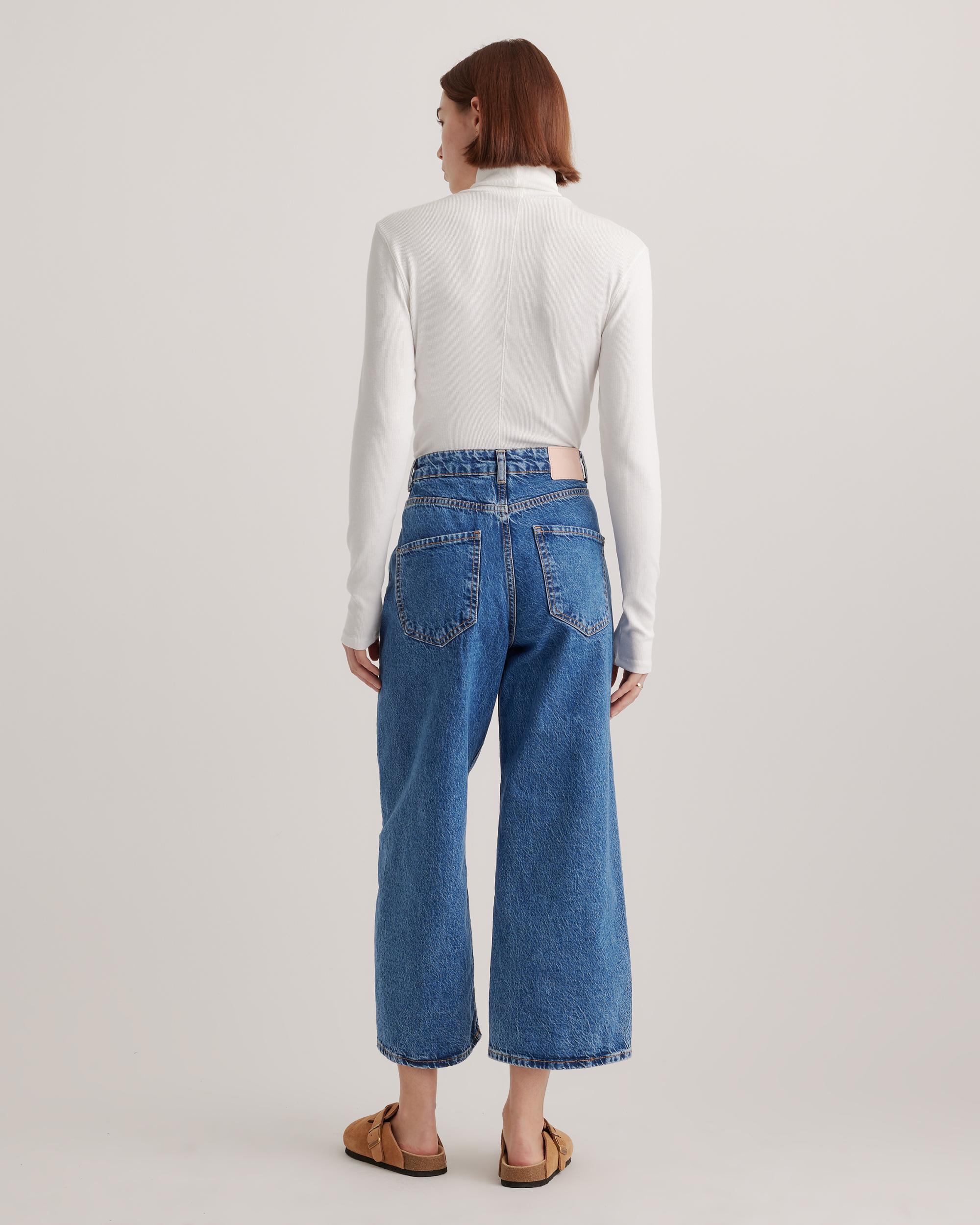 Quince | Women's Micro-Rib Turtleneck Sweater Organic Cotton Product Image