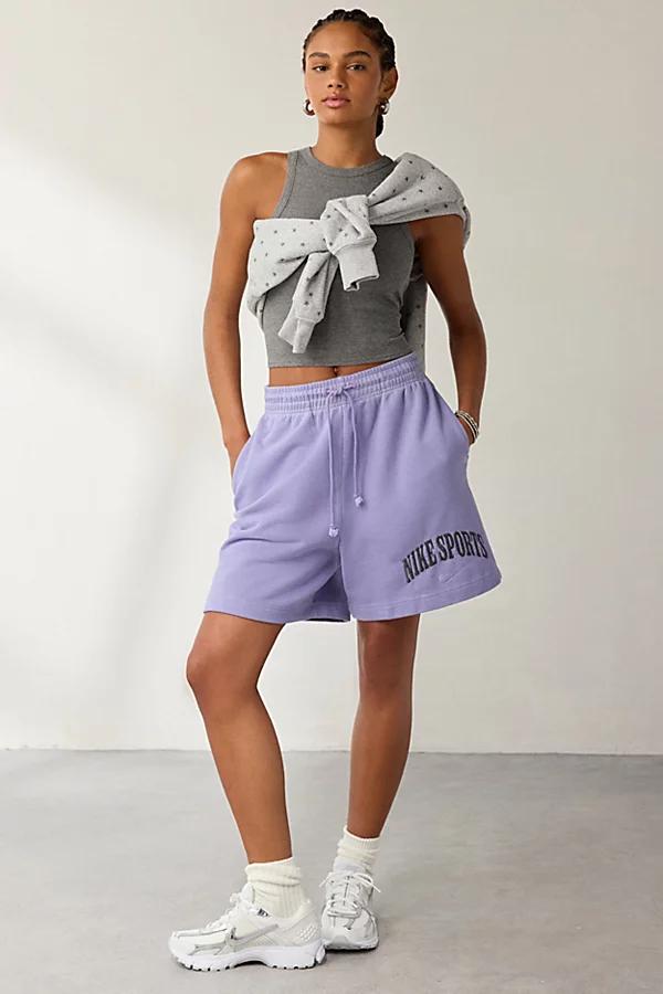 Womens Nike Sportswear Phoenix Fleece High-Waisted French Terry Shorts | HJ1269-006 Product Image