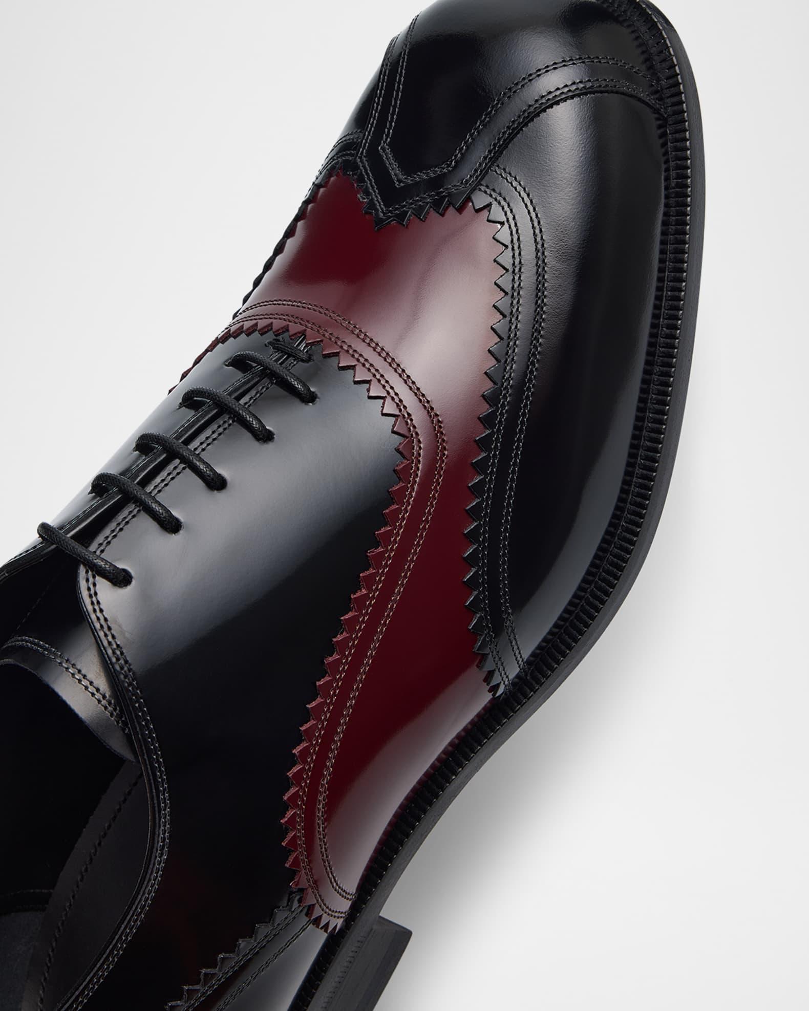 Men's Steel Two-Tone Wingtip Derby Shoes Product Image