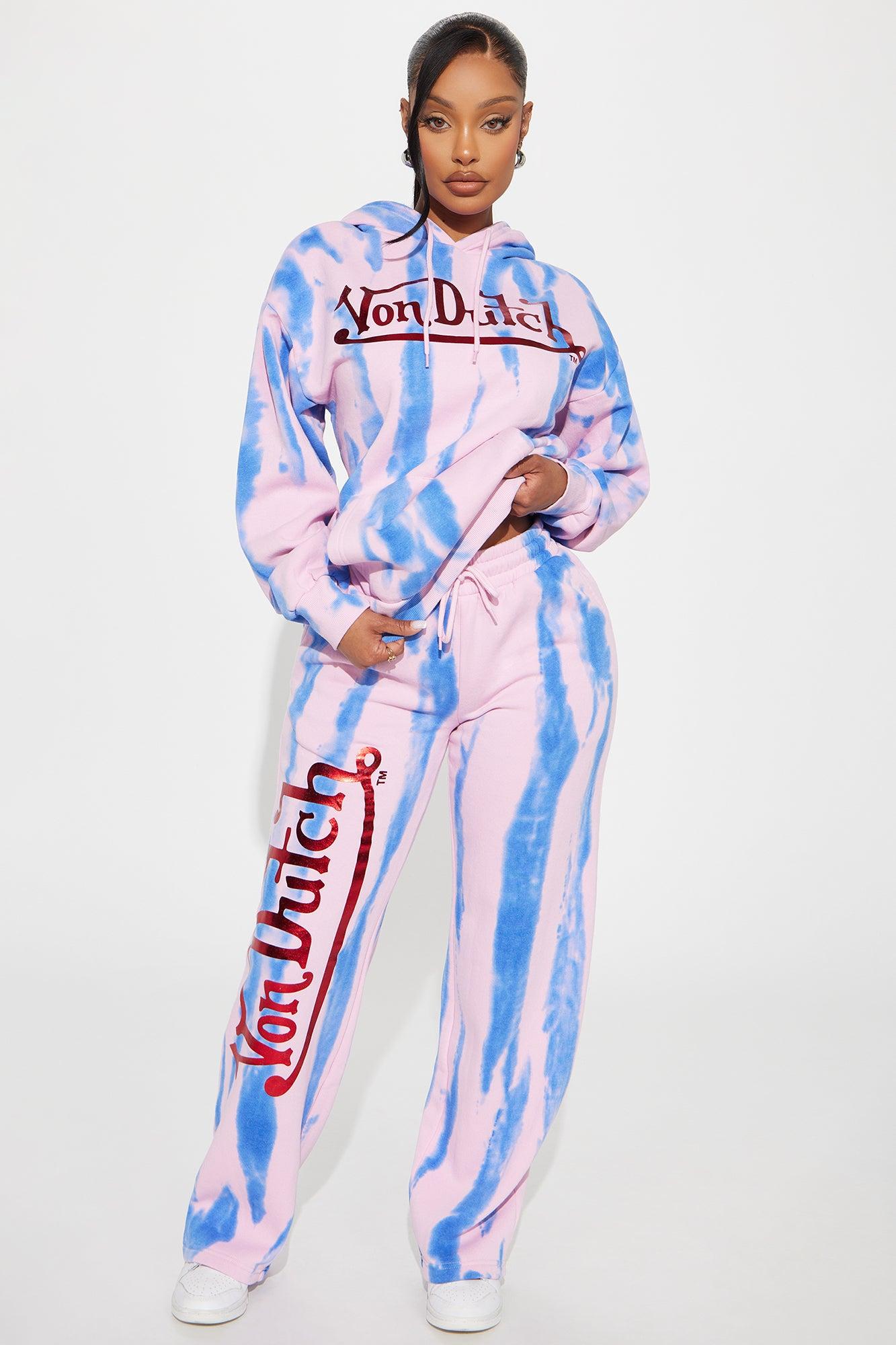 Von Dutch Tie Dye Hoodie - Purple/combo Product Image