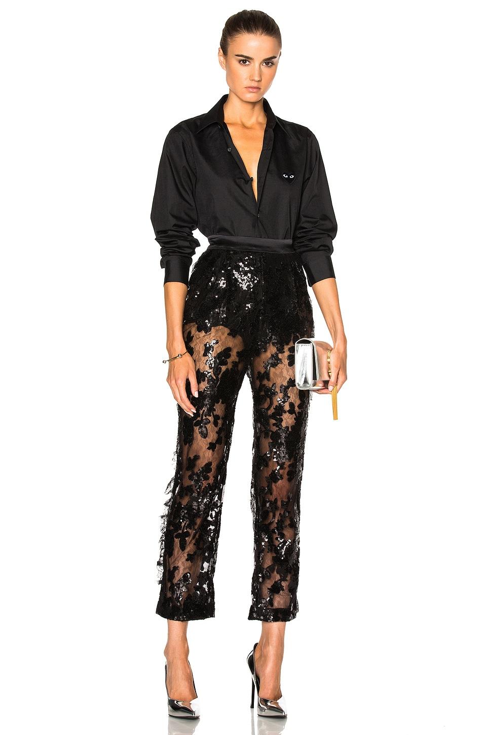 Black Emblem Cotton Button Down Product Image