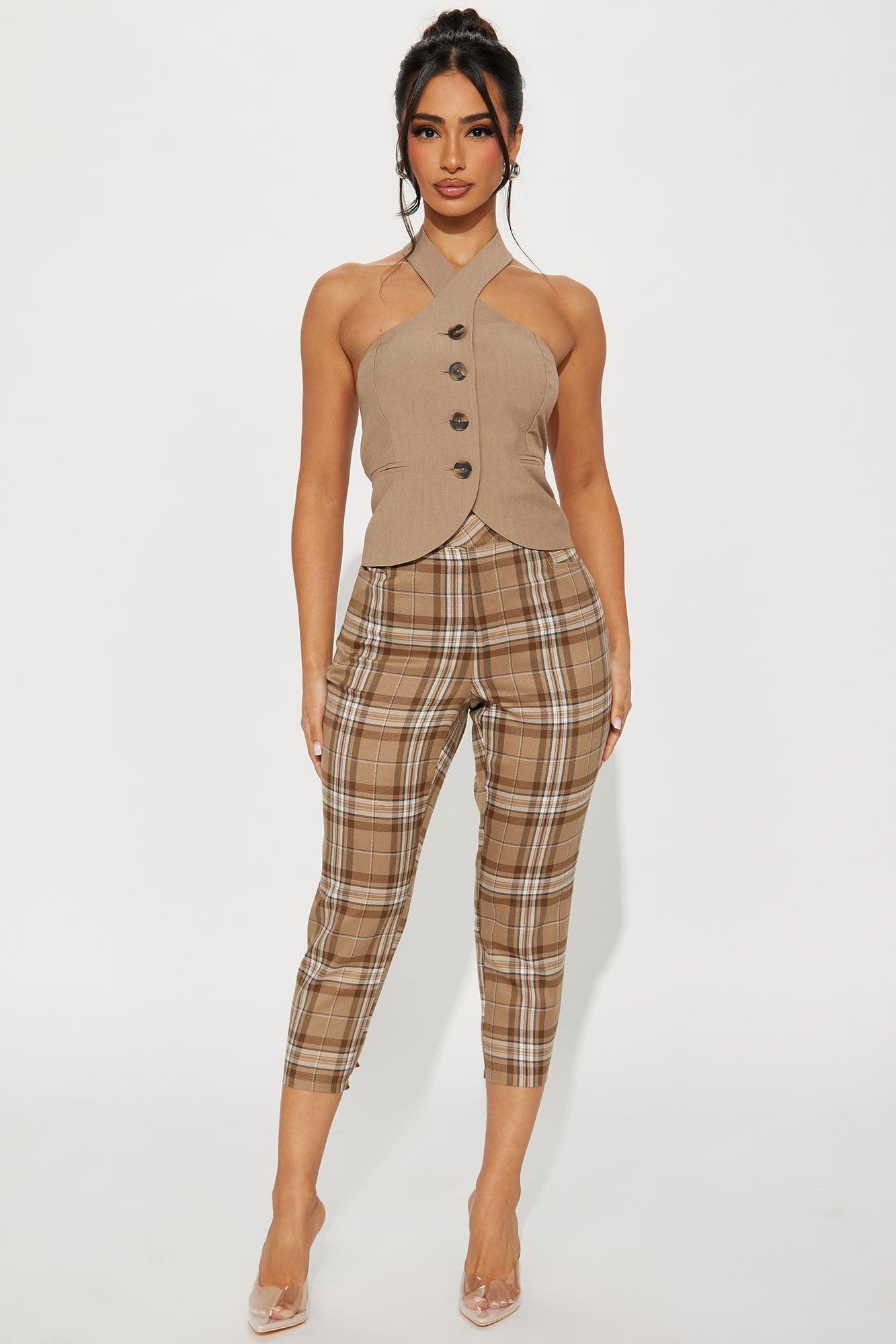 CEO Slay Vest Top - Taupe Product Image