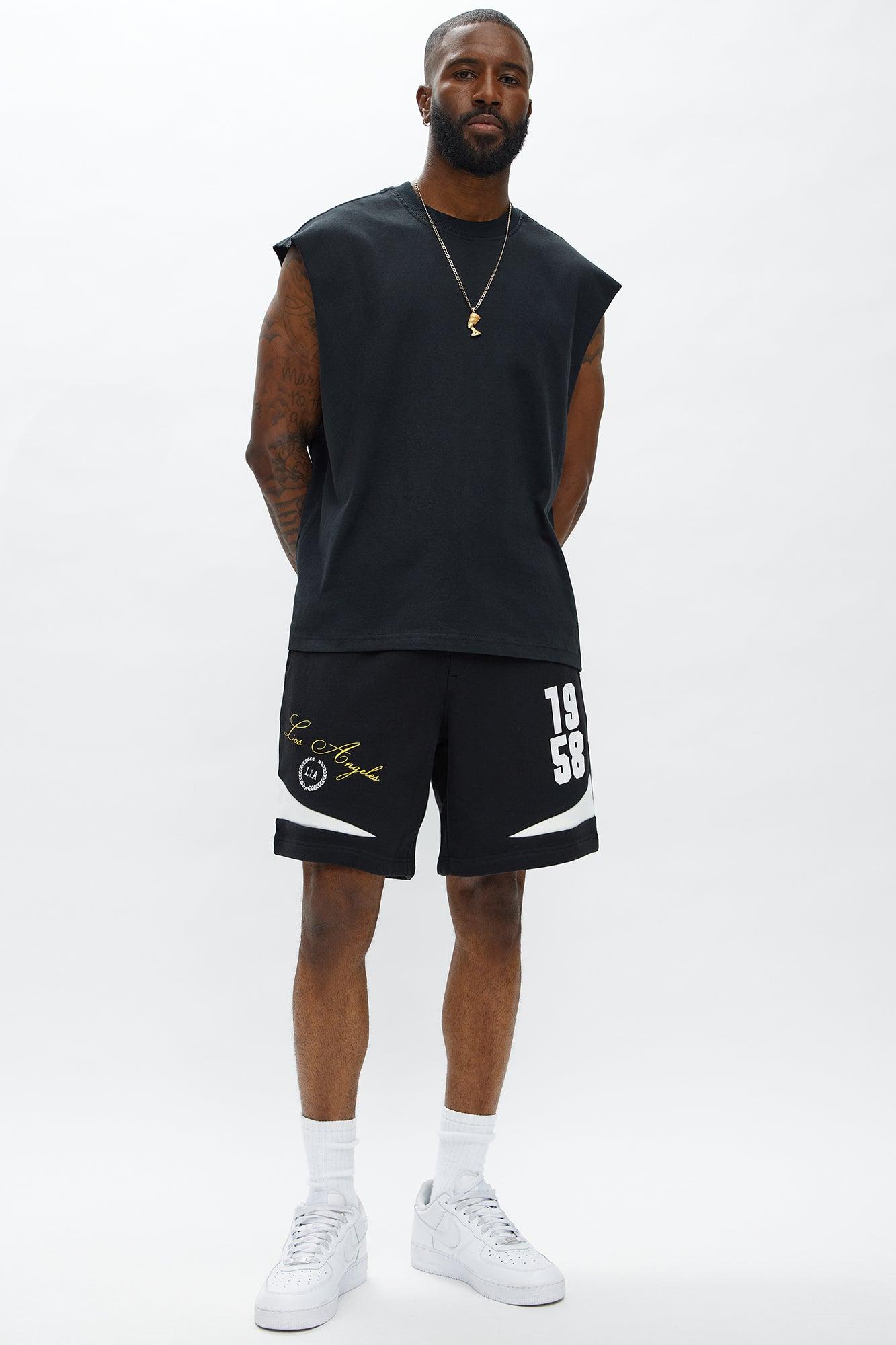 LA 1958 Sweatshort - Black Male Product Image