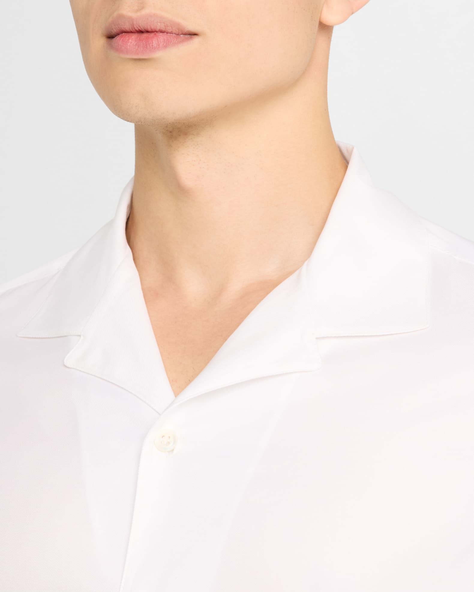 Men's Cotton Twill Camp-Collar Sport Shirt Product Image
