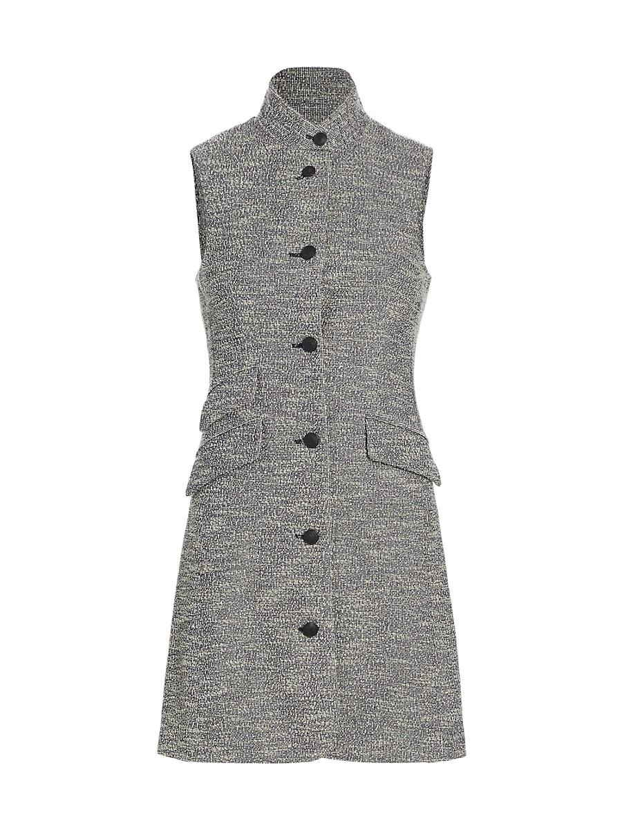 Womens Slade Tweed Sleeveless Minidress Product Image