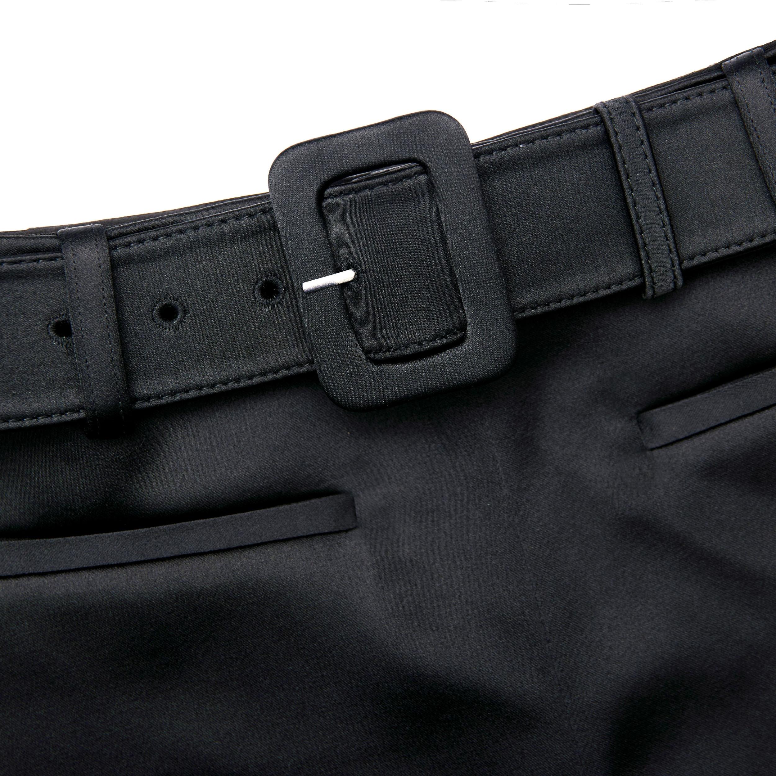 Black Satin Shorts Product Image