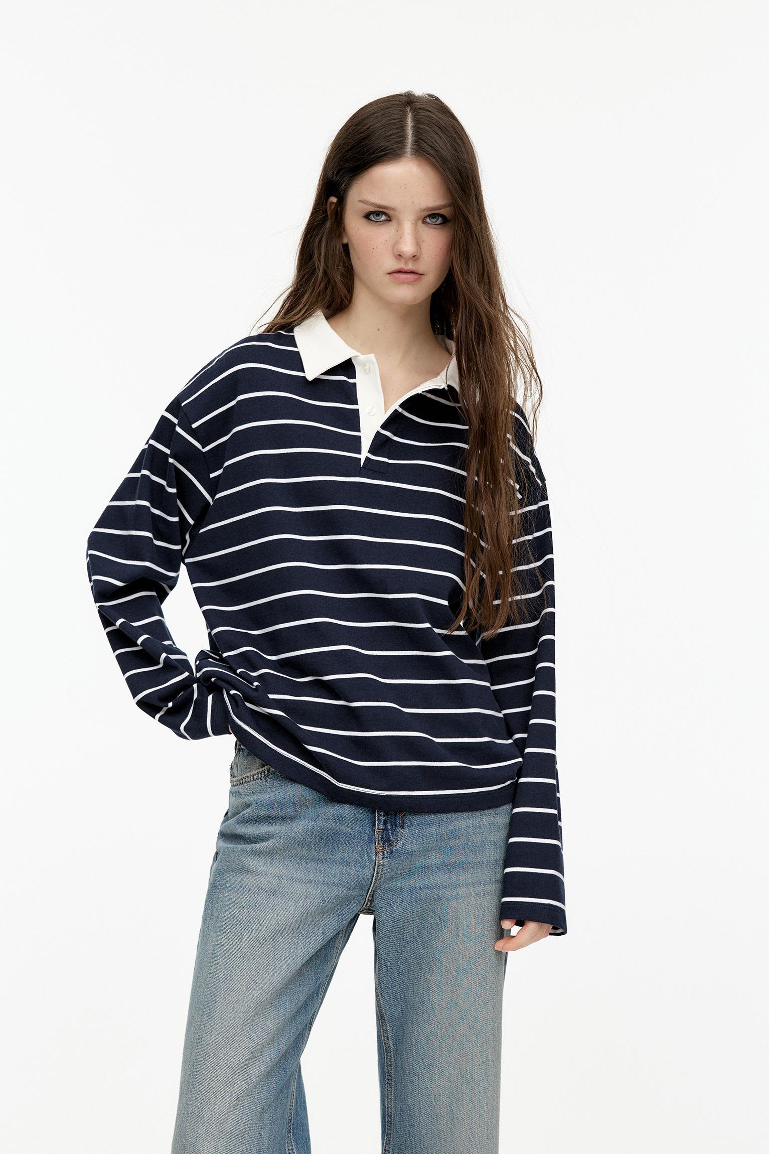 Striped polo shirt Product Image