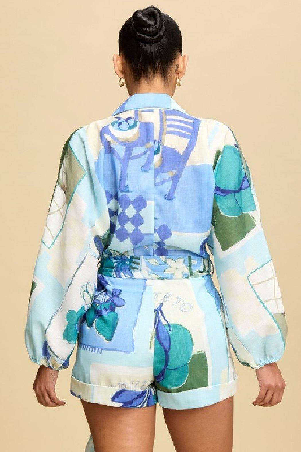 Elika Tie Romper Product Image