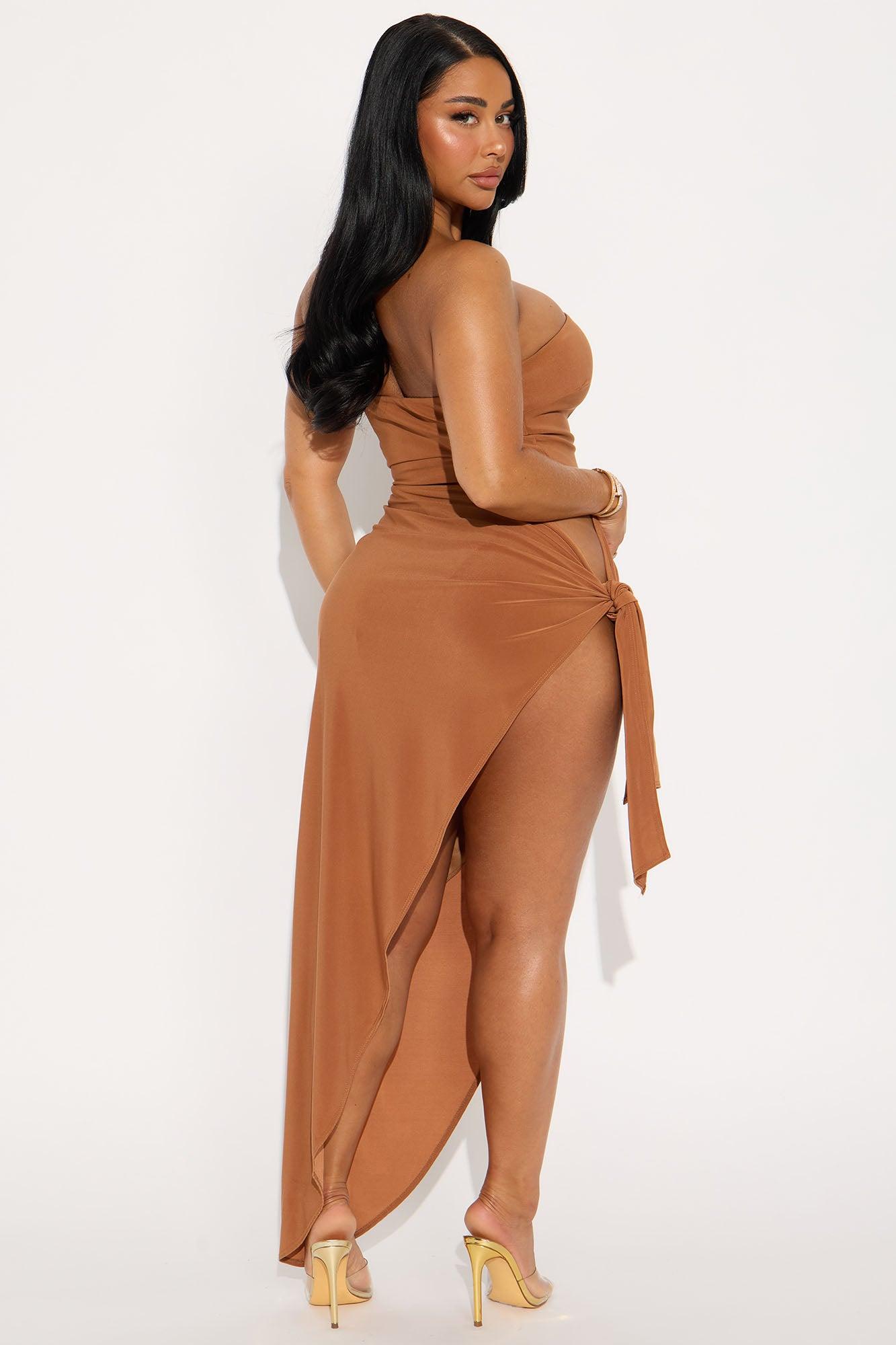 Switch It Up Strapless Maxi Dress - Copper Female Product Image