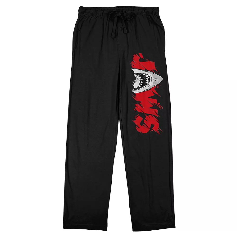 Men's Jaws Shark Logo Pajama Pants,  Product Image
