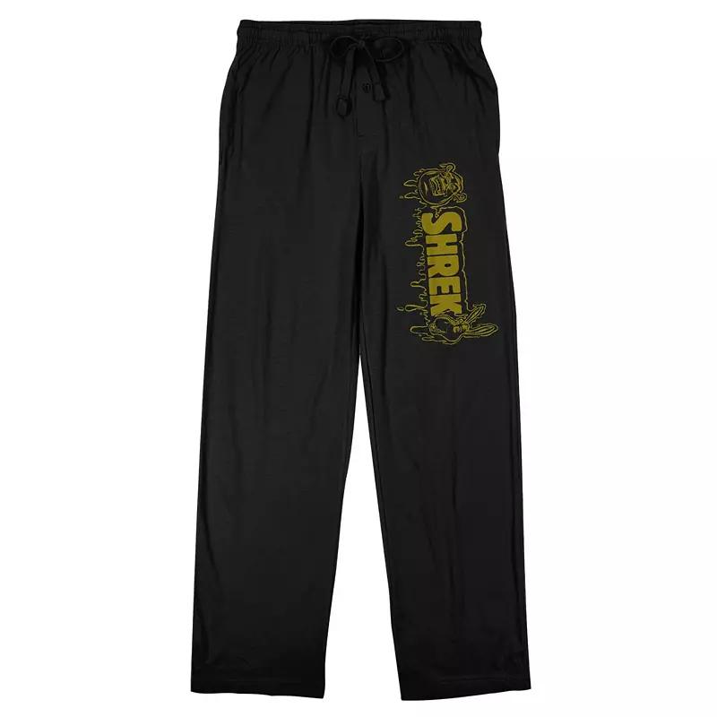 Men's Shrek Movie Logo Sleep Pants, Size: XXL, Black Product Image
