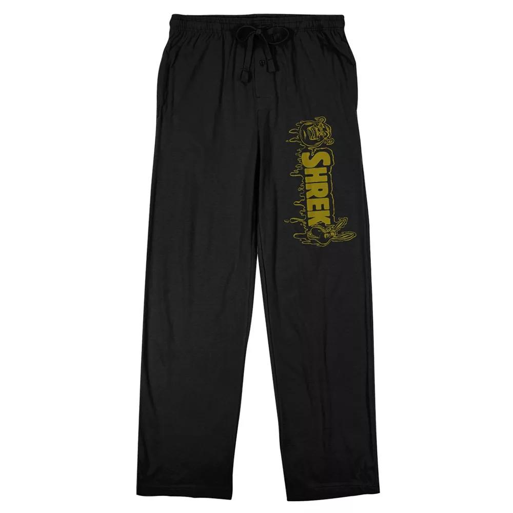 Men's Shrek Movie Logo Sleep Pants, Size: XXL, Black Product Image