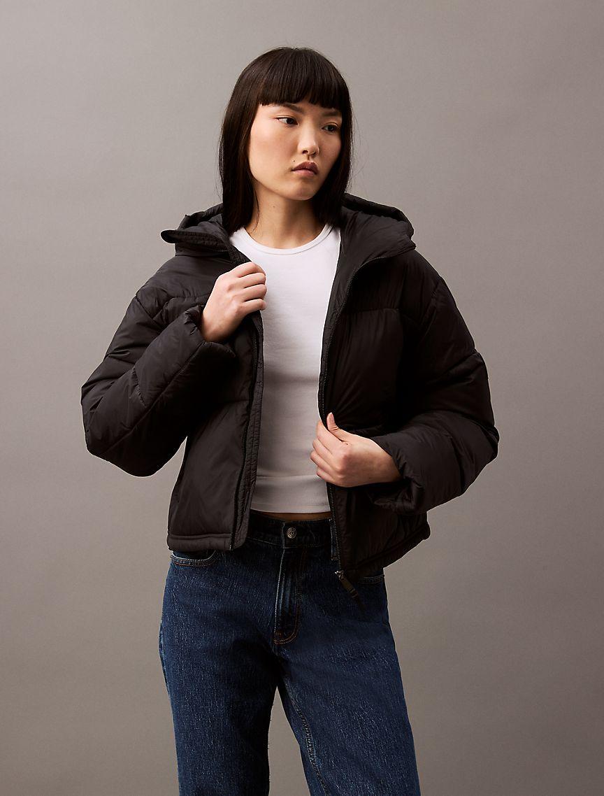 Short Hooded Puffer Jacket Product Image