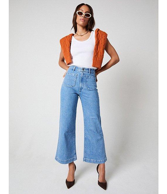 Rolla's Sailor Denim High Rise Wide Leg Jeans Product Image
