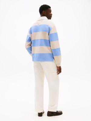 Interlock Stripe Panel Rugby Sweatshirt Product Image