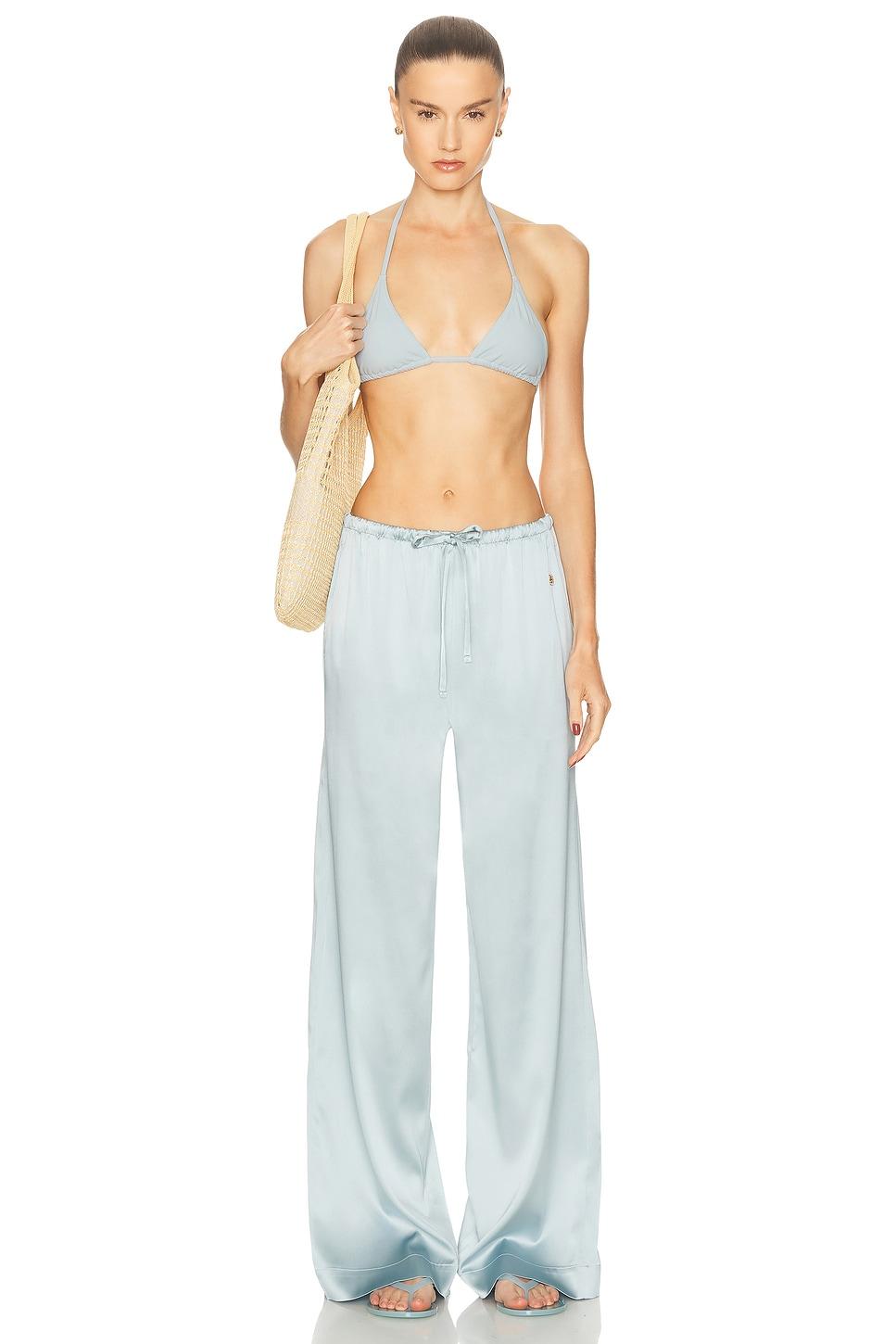 Eterne Isla Bikini Top in Baby Blue Product Image