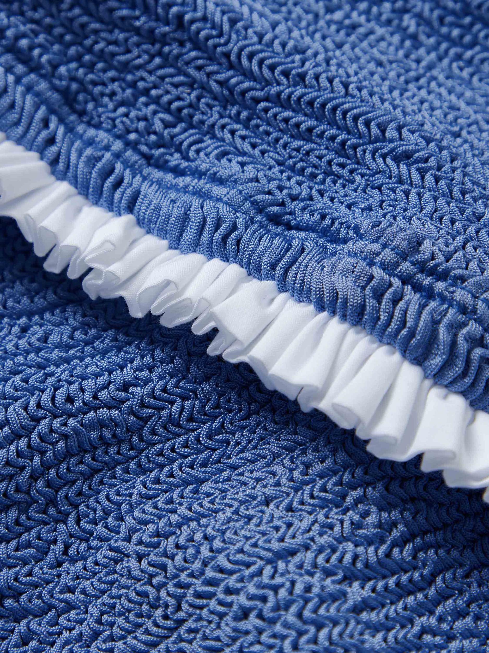 Tracey Frill Bikini - Metallic Denim Product Image