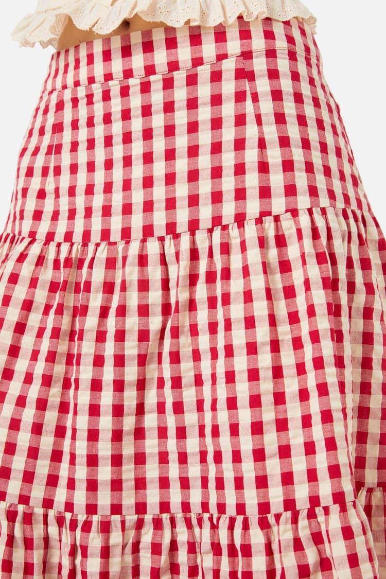 Greta Check Skirt Product Image