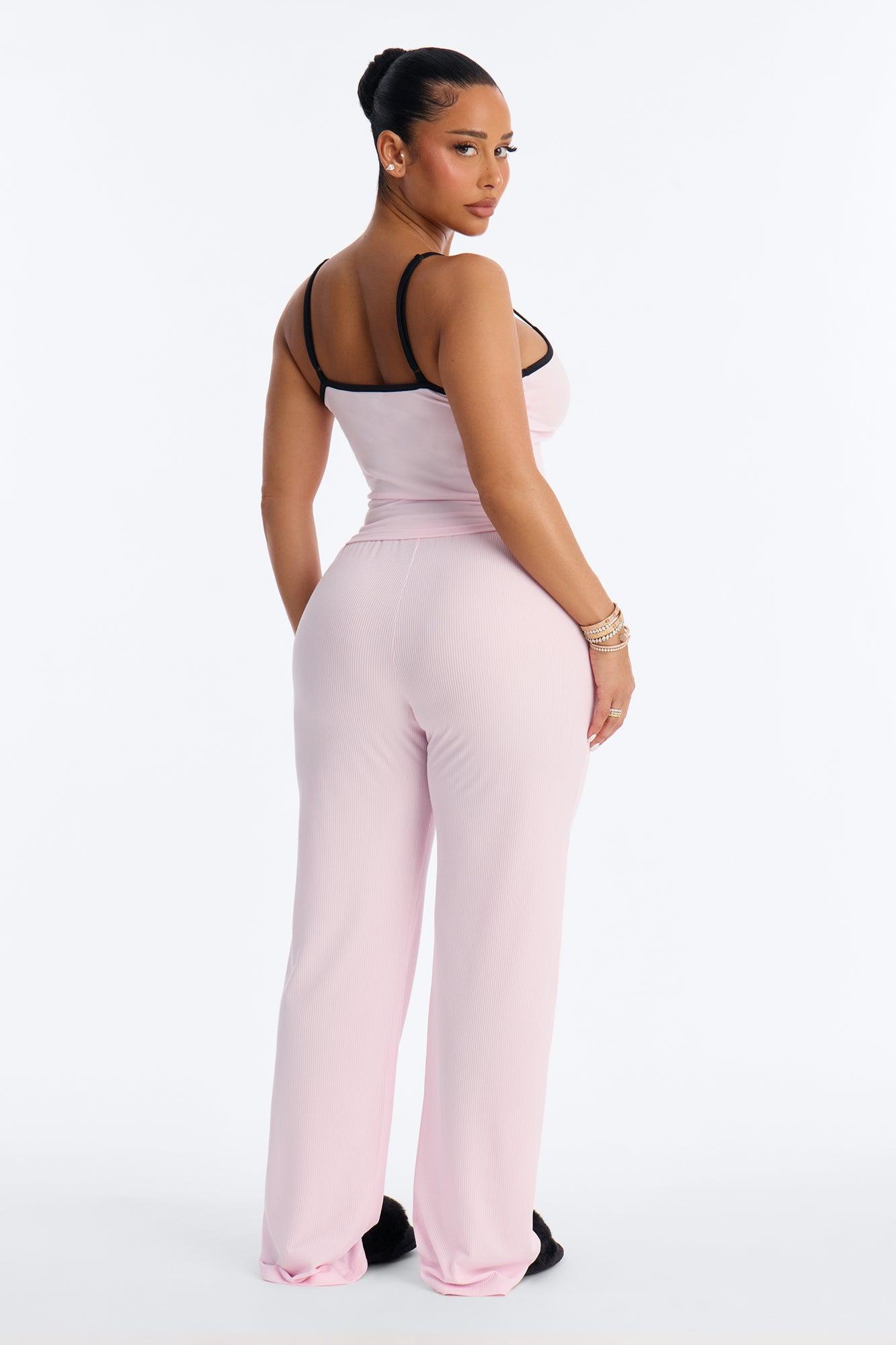Worthy Of Worship PJ Pant Set - Pink/combo Female Product Image