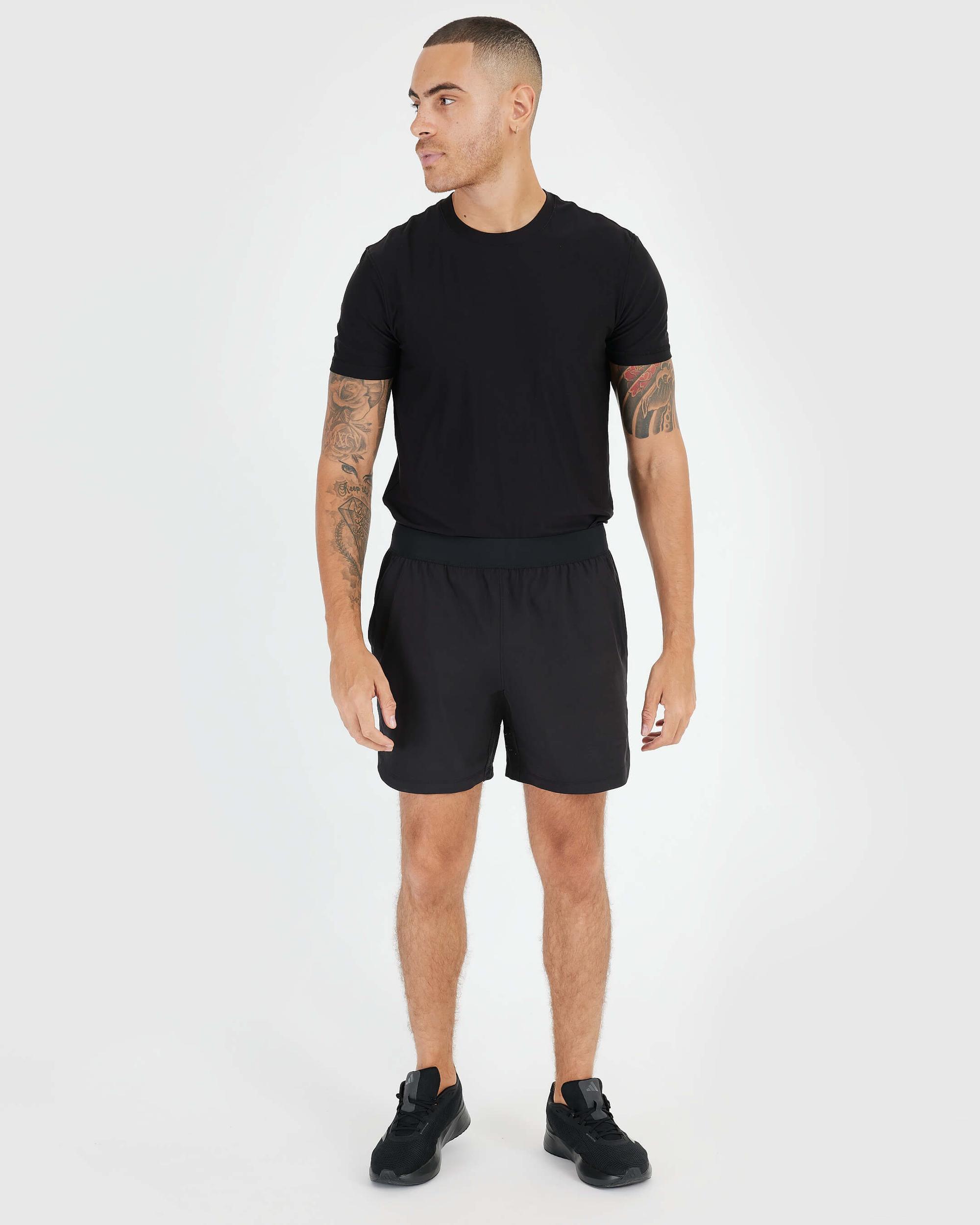 7" Black Active Training Shorts Product Image