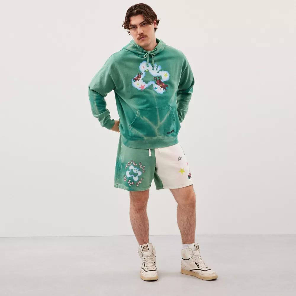 Hoodie With Floating Butterfly Print Product Image