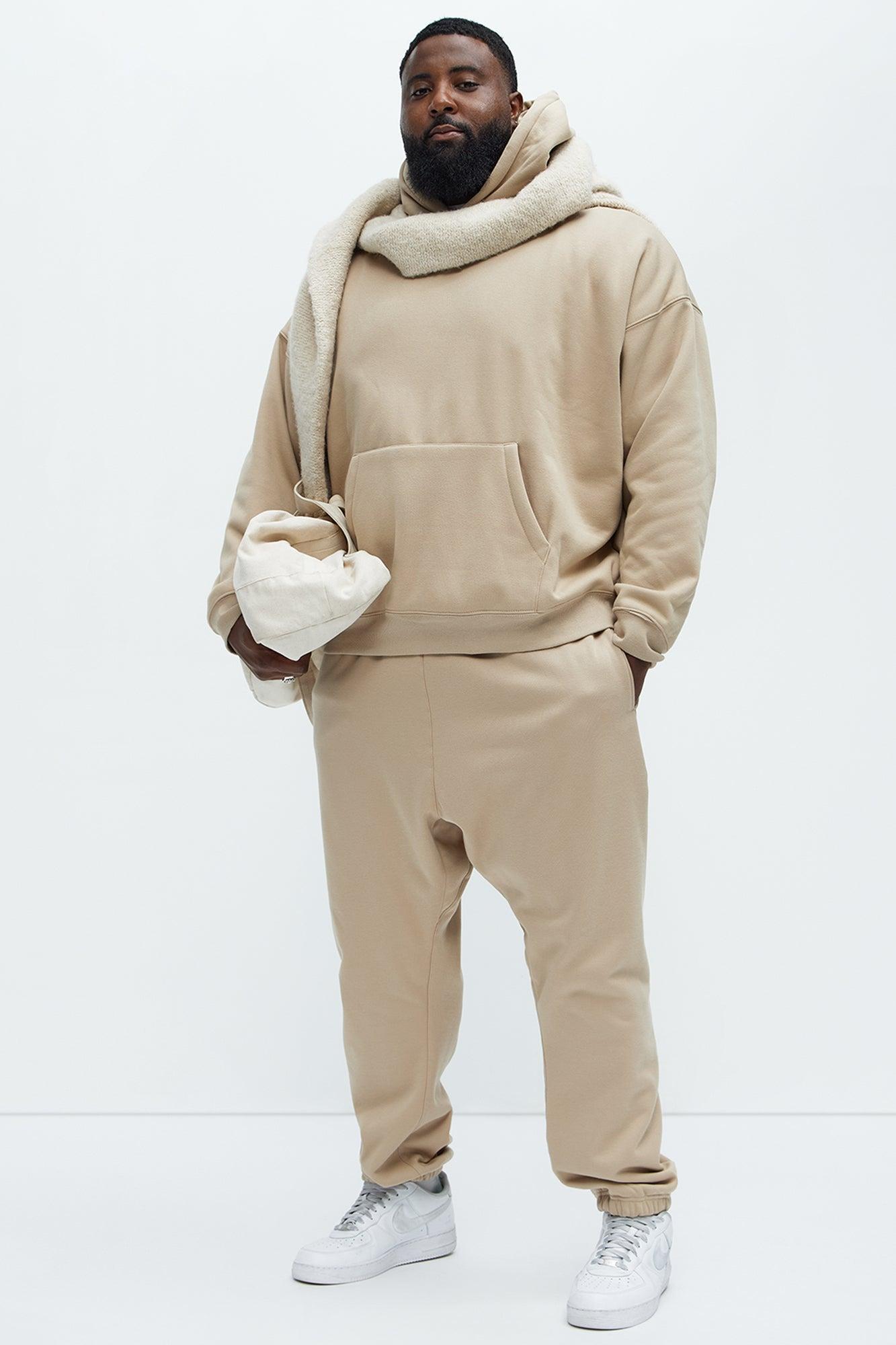 Tyson Oversized Heavyweight Hoodie - Taupe Product Image
