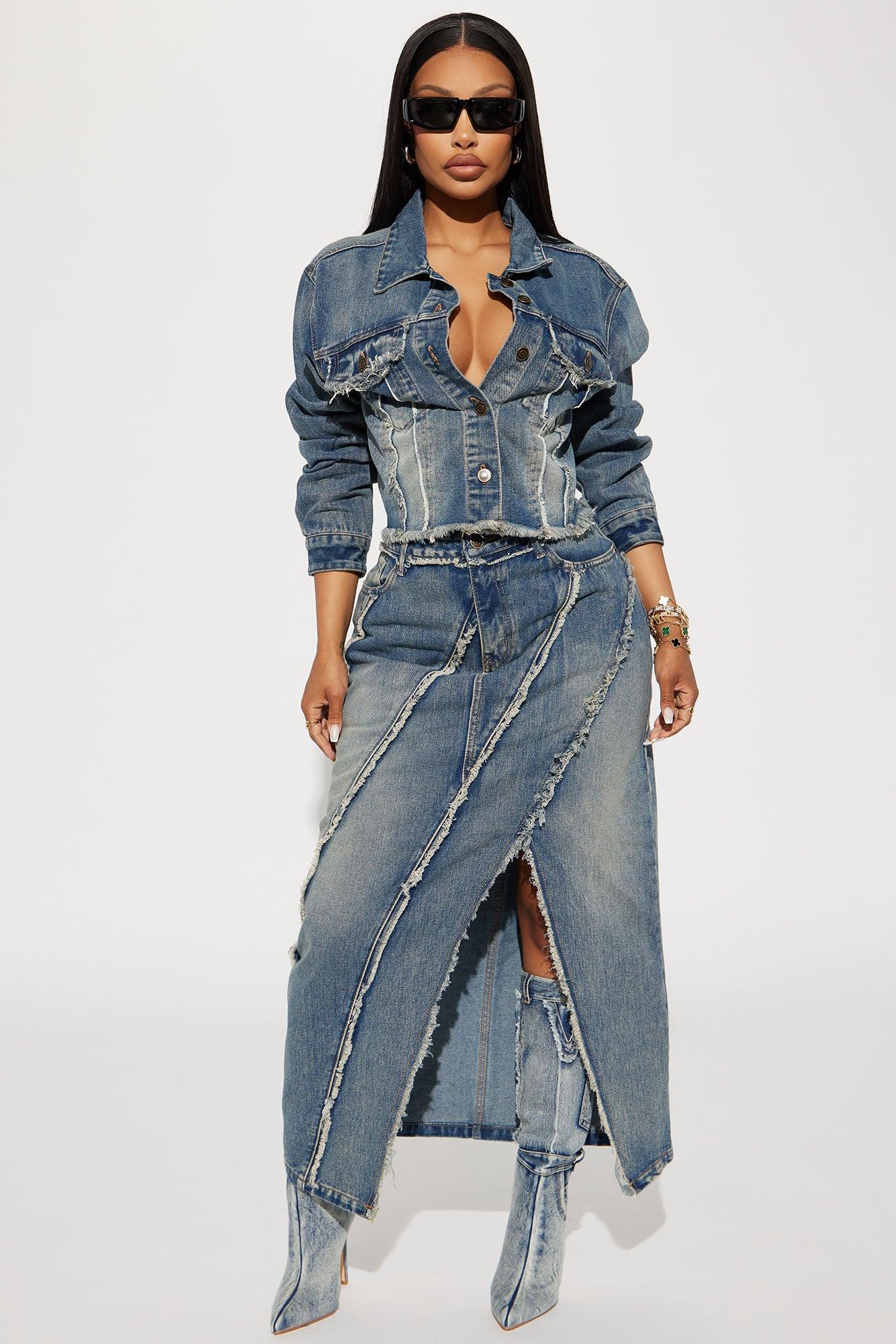 Yuma Tinted Non Stretch Denim Jacket - Medium Wash Product Image