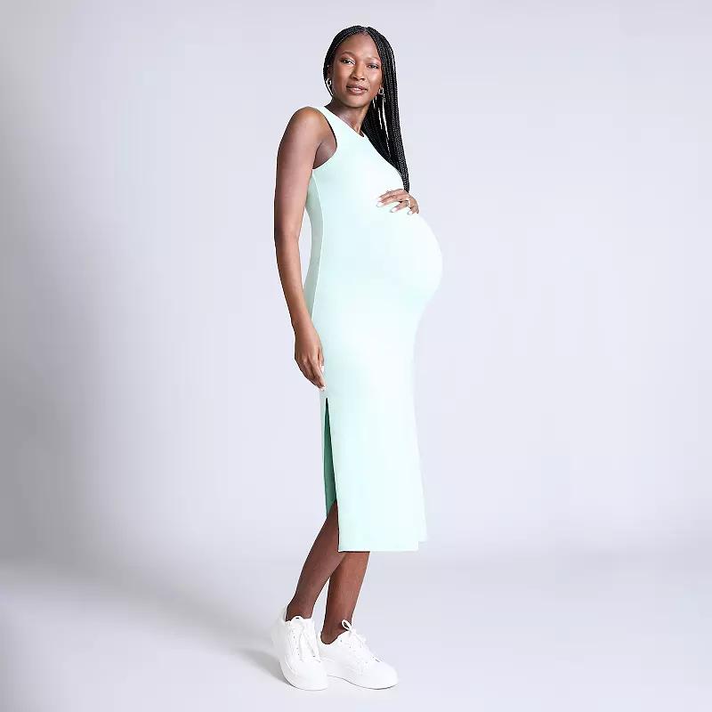 Maternity Motherhood Racerback Tank Dress, Womens Product Image