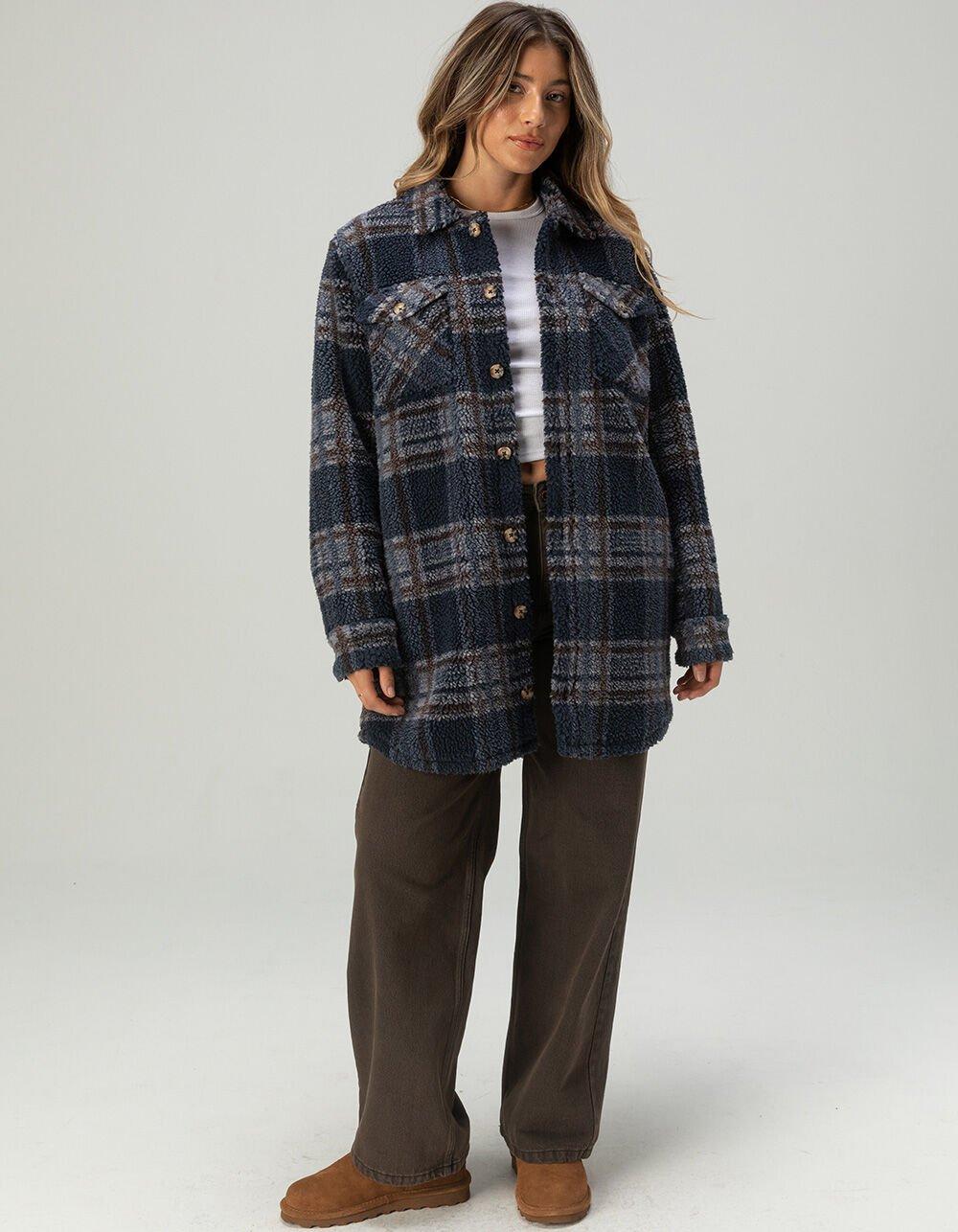 VOLCOM Silent Sherpa Womens Jacket - BLUE COMBO Product Image