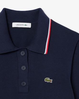 Cropped 3D Seamless Stretch Cotton Polo Shirt Product Image